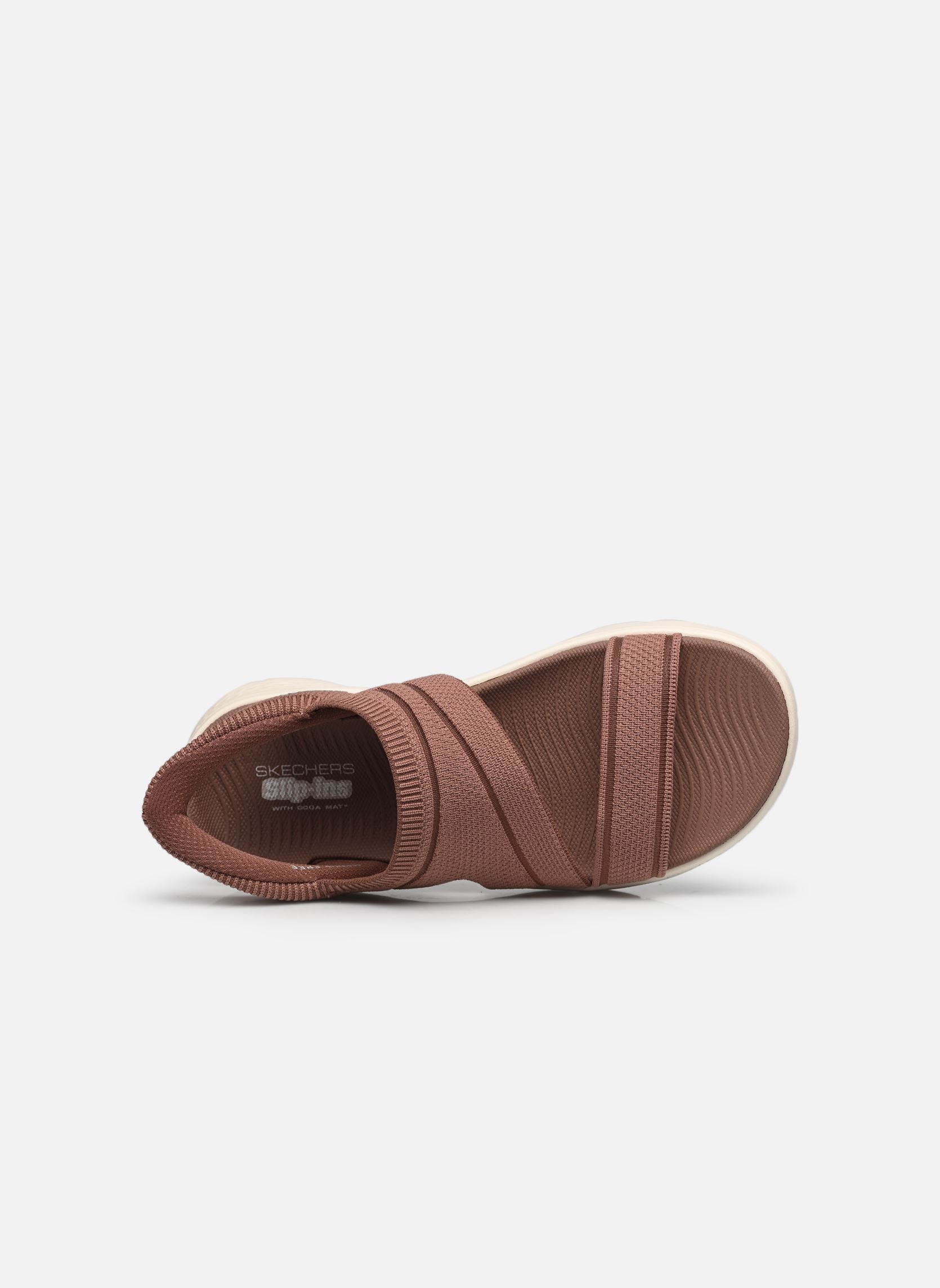 Flache Sandalen SLIP-INS Go Walk Flex Sandal - Enticing damen braun Skechers Flache Sandalen SLIP-INS Go Walk Flex Sandal - Enticing damen braun BRN