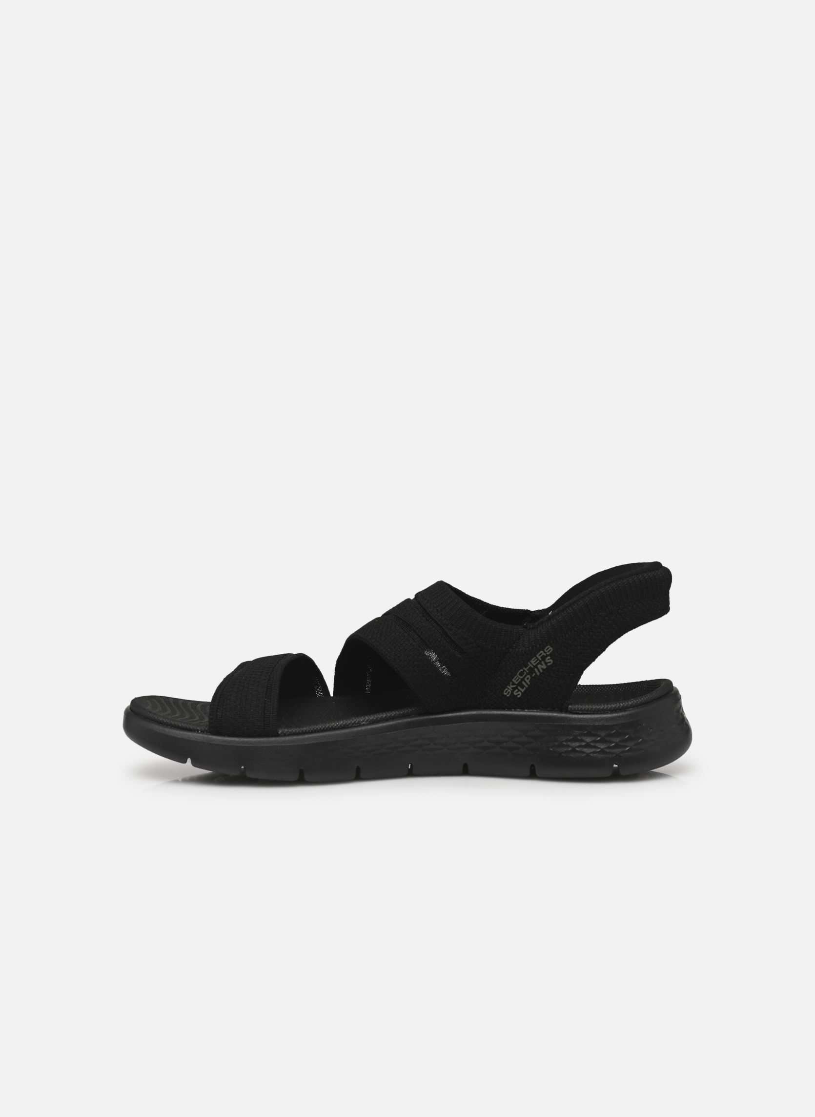 Platte sandalen SLIP-INS Go Walk Flex Sandal - Enticing dames zwart Skechers Platte sandalen SLIP-INS Go Walk Flex Sandal - Enticing dames zwart BBK