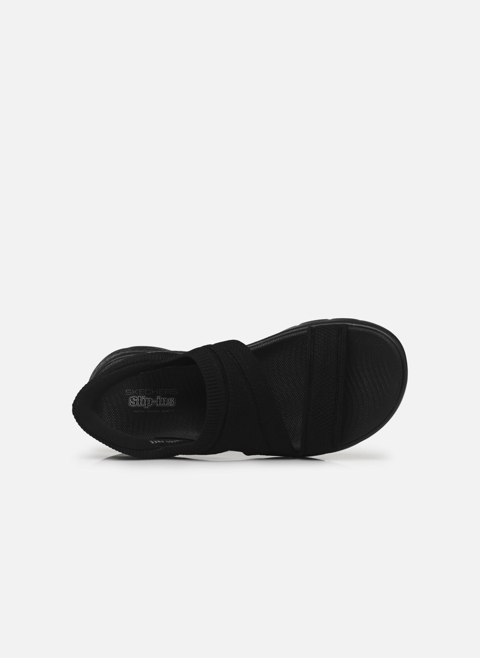 Platte sandalen SLIP-INS Go Walk Flex Sandal - Enticing dames zwart Skechers Platte sandalen SLIP-INS Go Walk Flex Sandal - Enticing dames zwart BBK
