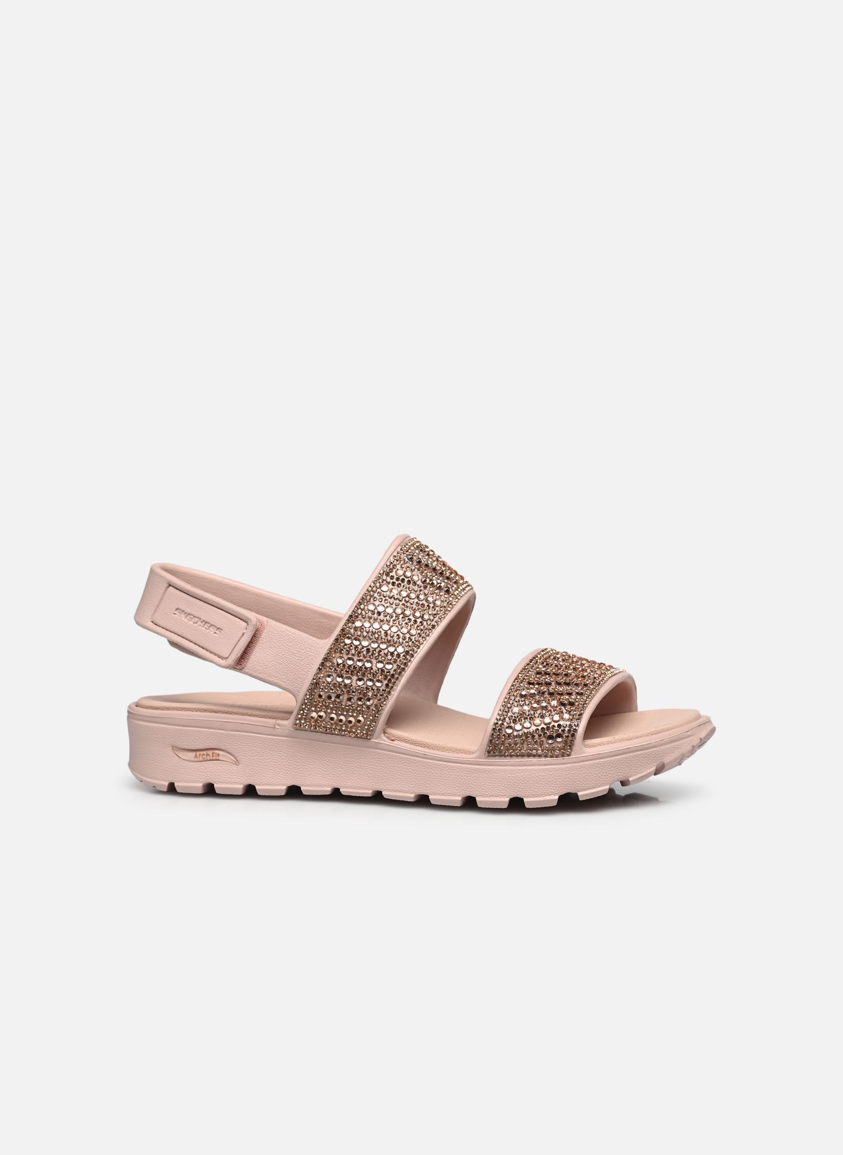 Keil- und Plateausandalen Arch Fit Footsteps - Enchant damen rosa Skechers Keil- und Plateausandalen Arch Fit Footsteps - Enchant damen rosa ROS