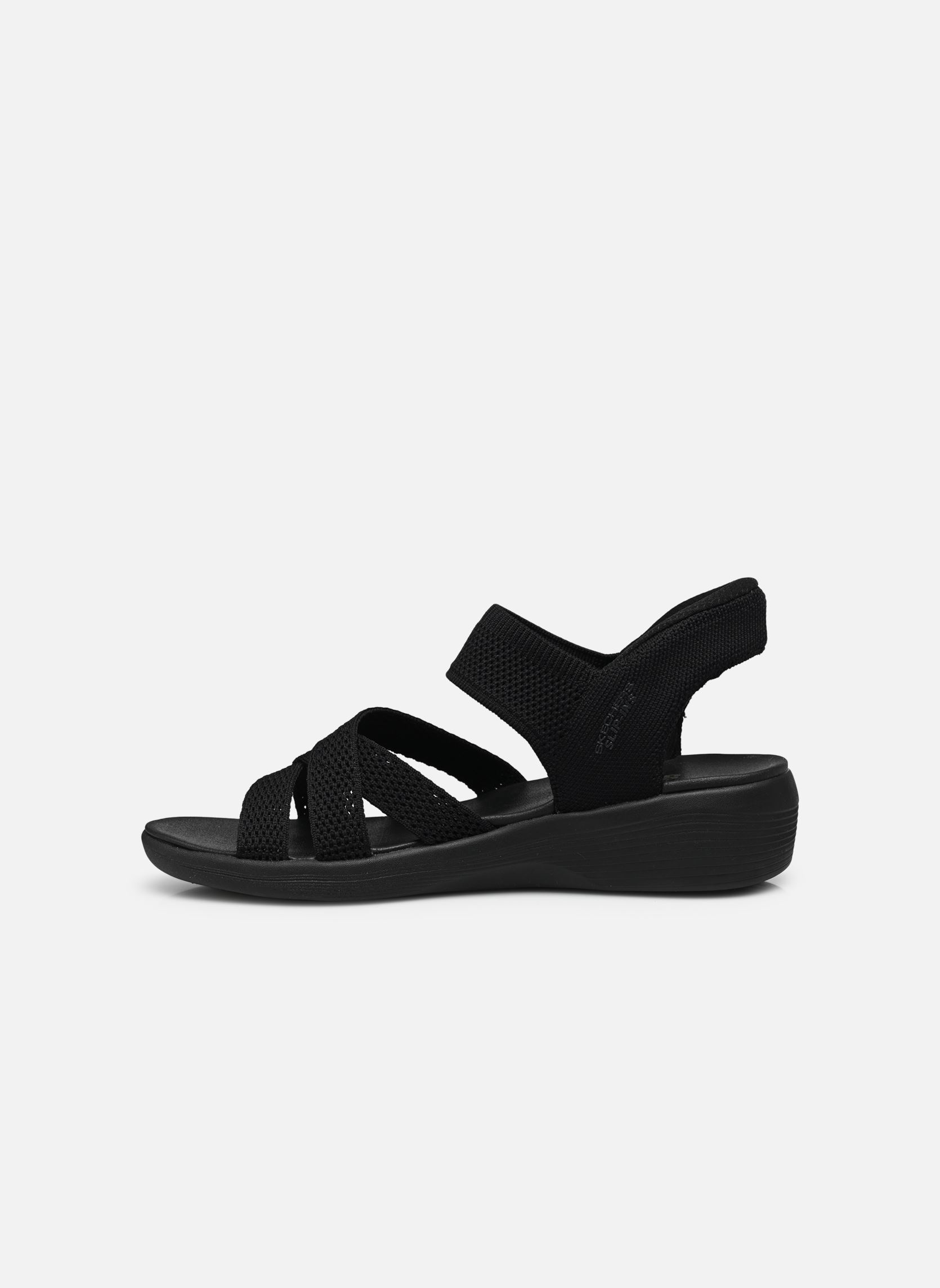 Keil- und Plateausandalen SLIP-INS Arya damen schwarz Skechers Keil- und Plateausandalen SLIP-INS Arya damen schwarz BBK