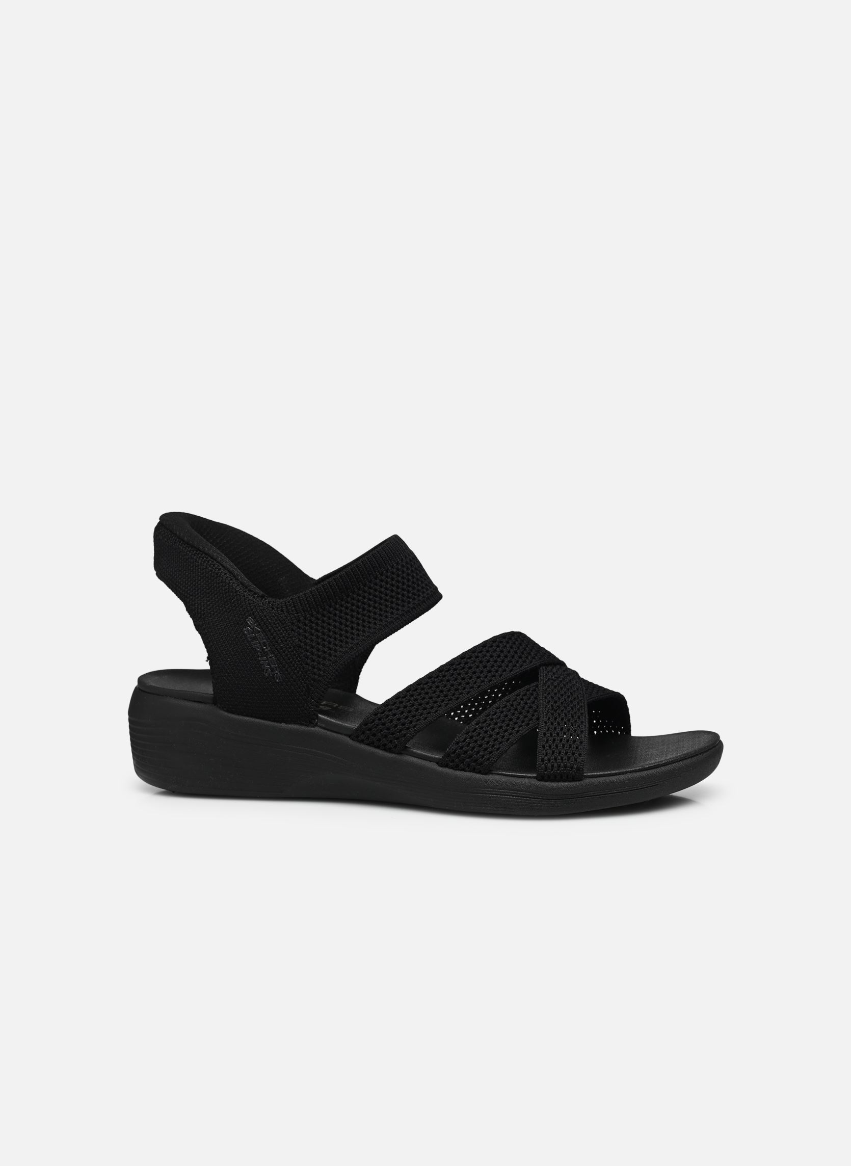 Keil- und Plateausandalen SLIP-INS Arya damen schwarz Skechers Keil- und Plateausandalen SLIP-INS Arya damen schwarz BBK