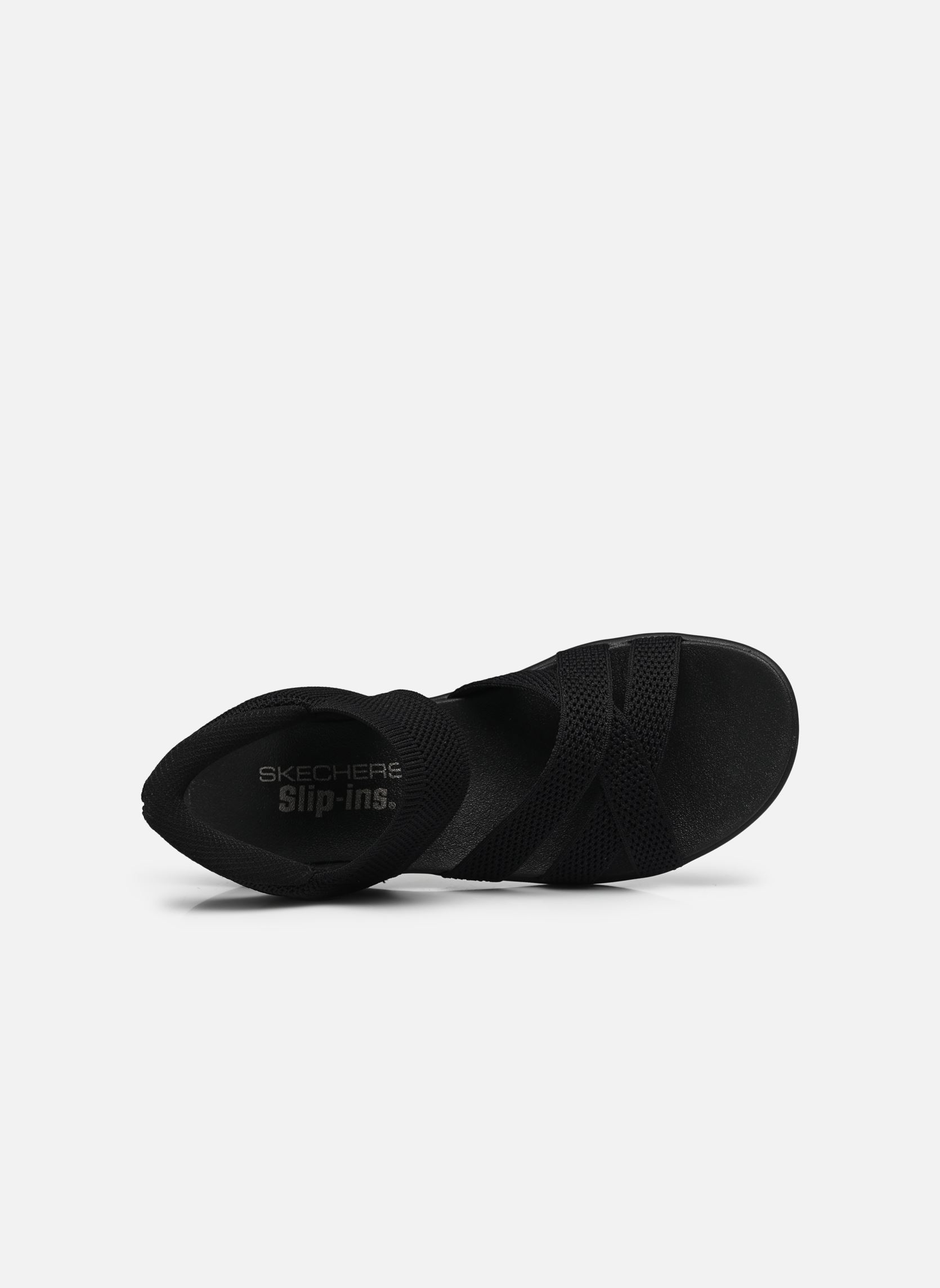 Keil- und Plateausandalen SLIP-INS Arya damen schwarz Skechers Keil- und Plateausandalen SLIP-INS Arya damen schwarz BBK