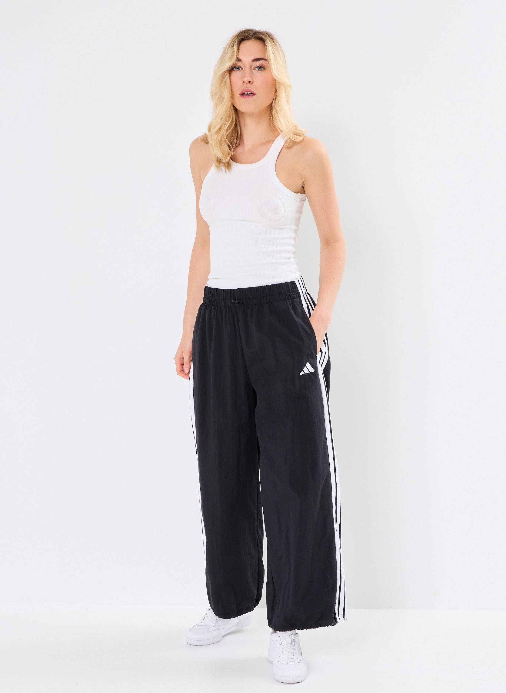 Bas de jogging W 3S WV PT femme noir adidas sportswear Bas de jogging W 3S WV PT femme noir Black/white