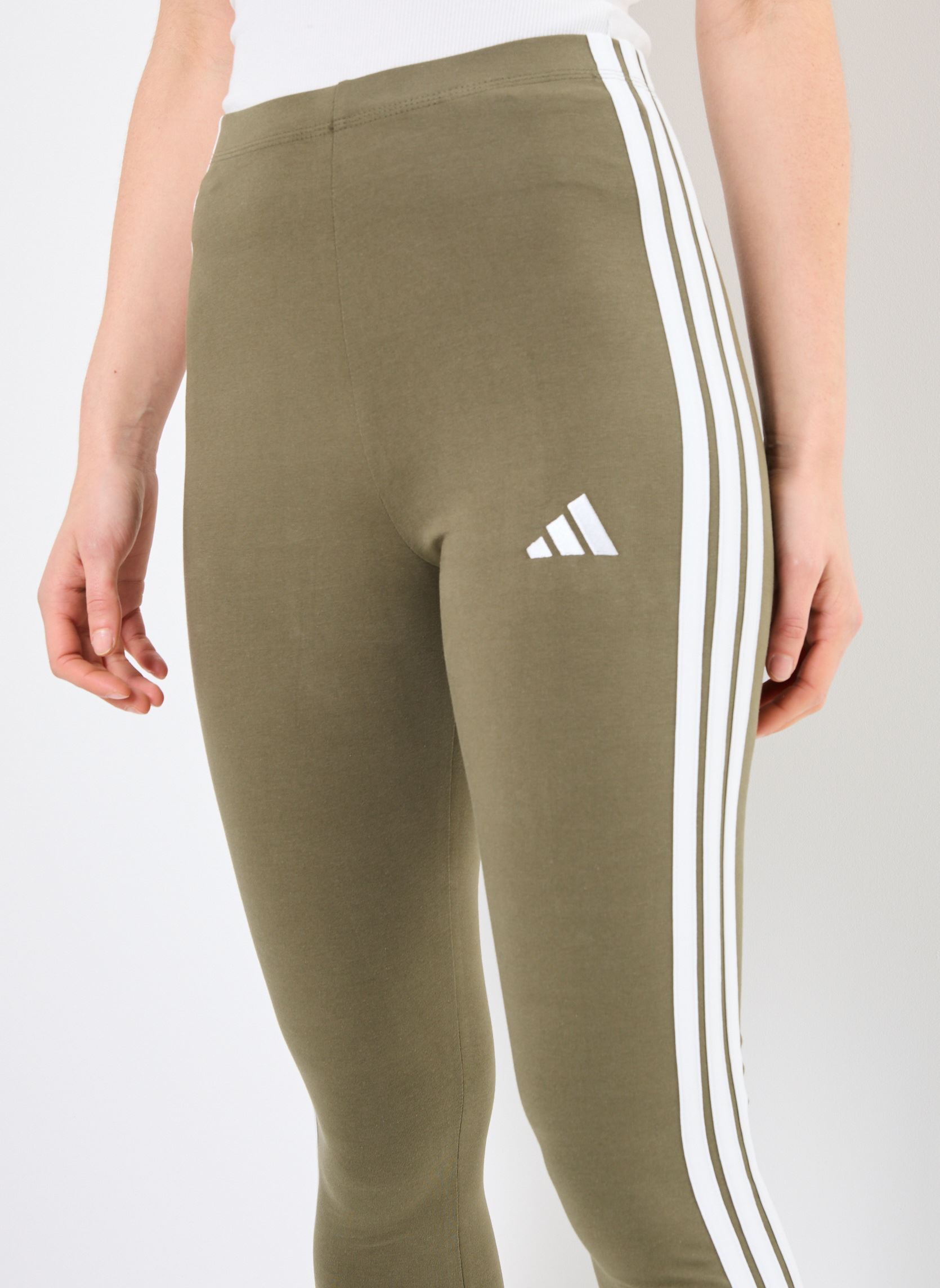 Leggings W 3S SJ LEG dames groen adidas sportswear Leggings W 3S SJ LEG dames groen OLISTR/WHITE