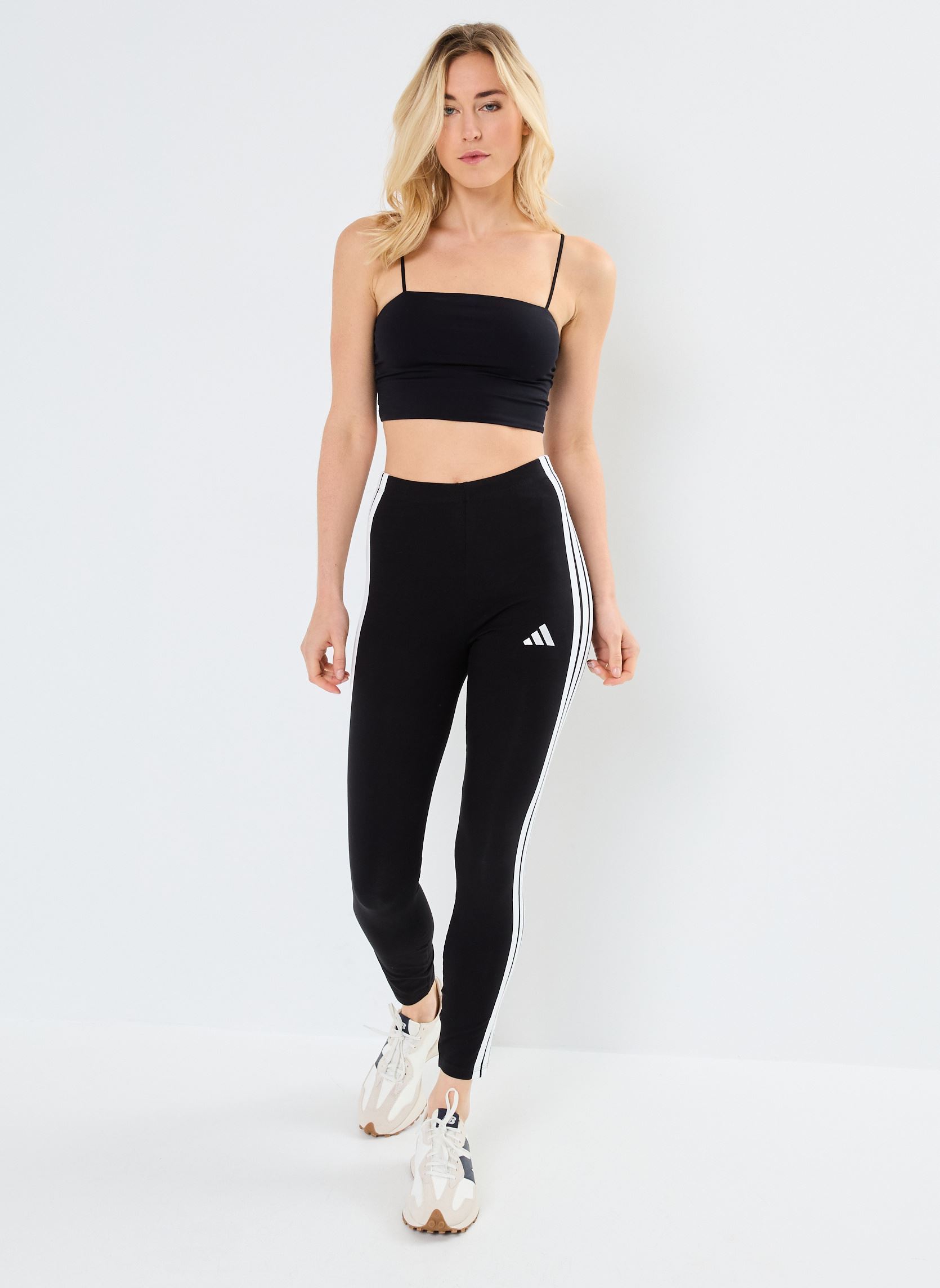 Leggings W 3S SJ LEG damen schwarz adidas sportswear Leggings W 3S SJ LEG damen schwarz BLACK/WHITE