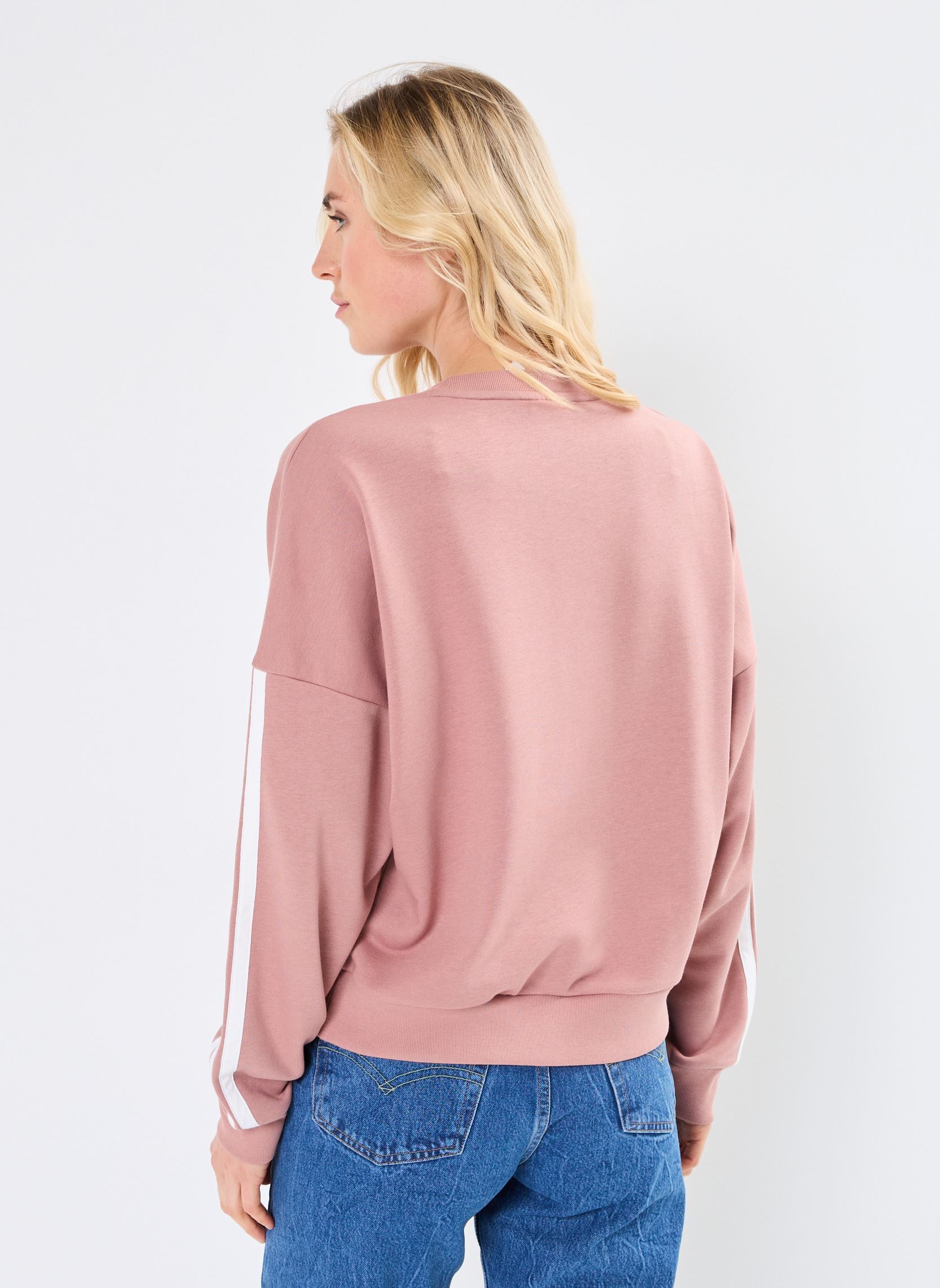 Sweater W 3S FT SWT dames roze adidas sportswear Sweater W 3S FT SWT dames roze WARCLA/WHITE