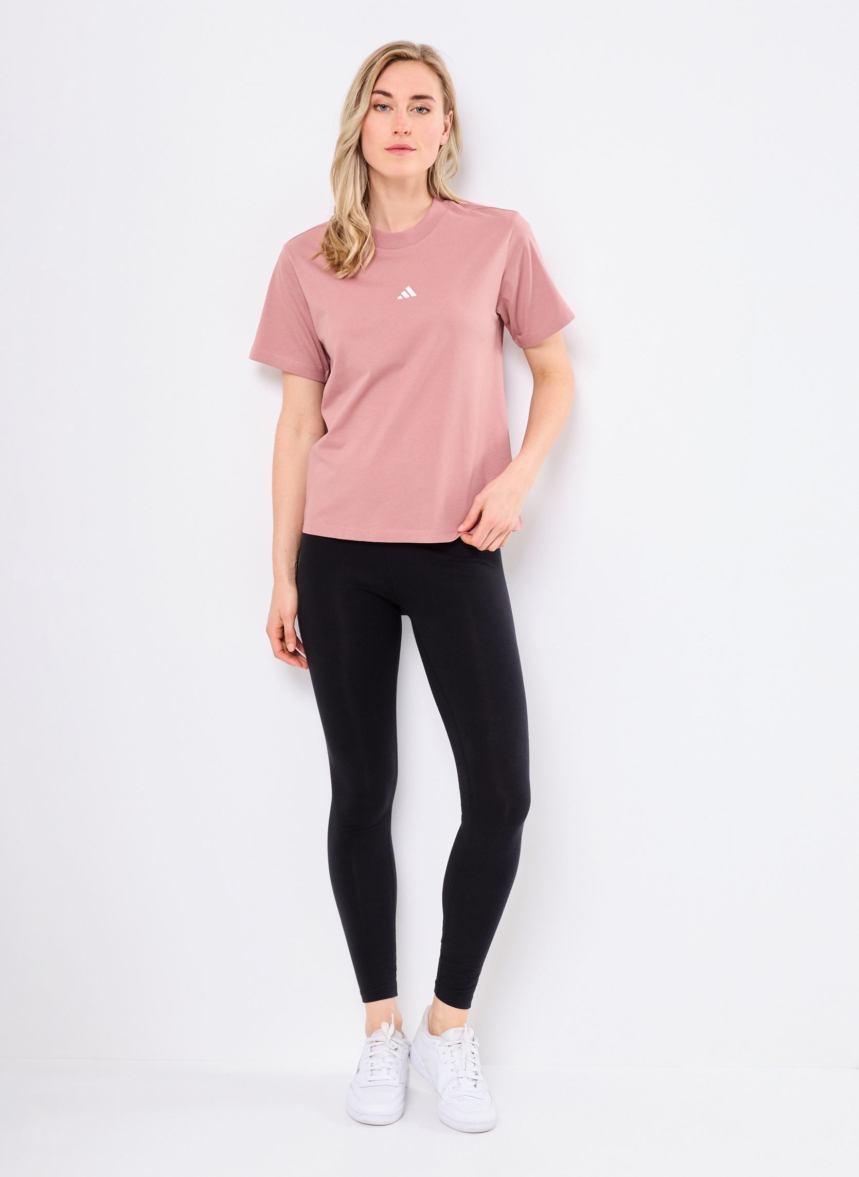 Tee-shirts manches courtes W SL SJ T femme rose adidas sportswear Tee-shirts manches courtes W SL SJ T femme rose WARCLA/WHITE