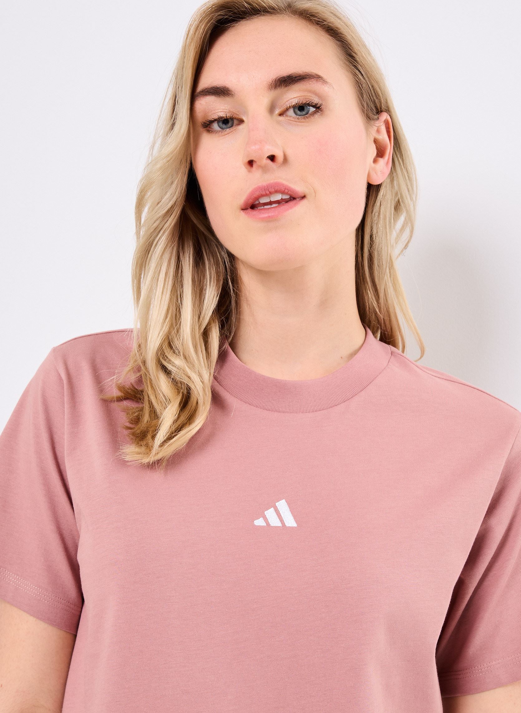 Tee-shirts manches courtes W SL SJ T femme rose adidas sportswear Tee-shirts manches courtes W SL SJ T femme rose WARCLA/WHITE