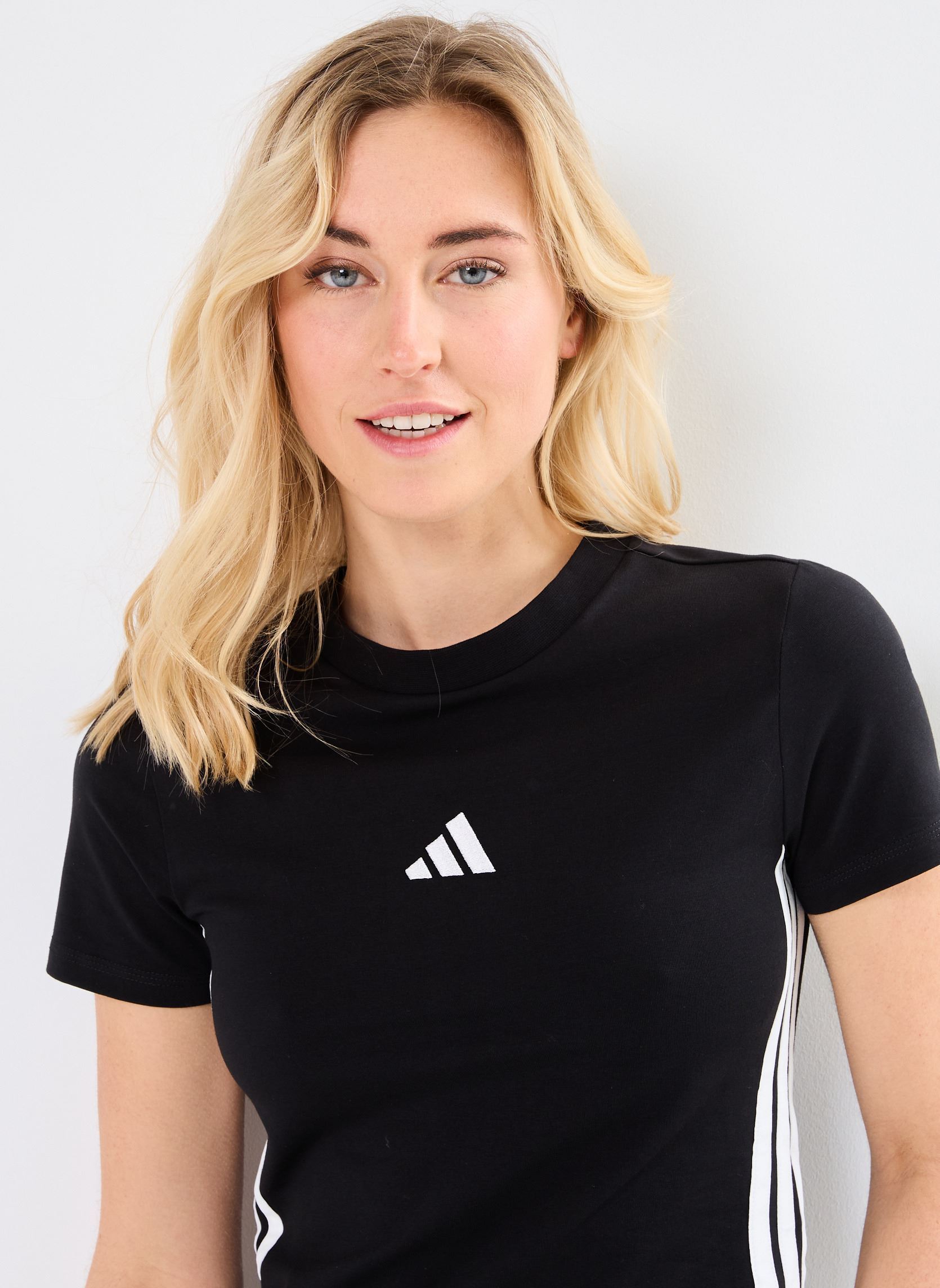 Camisetas de manga corta W 3S SJ BABY T mujer negro adidas sportswear Camisetas de manga corta W 3S SJ BABY T mujer negro BLACK/WHITE