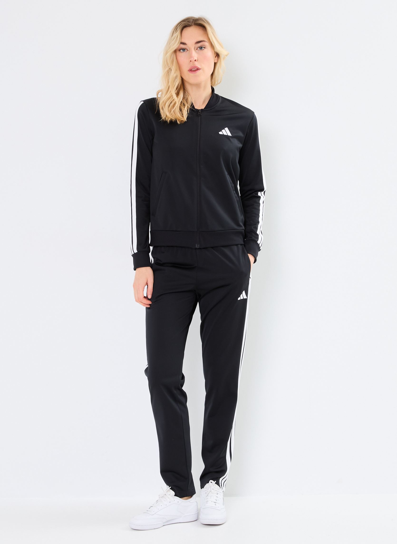 Sets W 3S TR TS dames zwart adidas sportswear Sets W 3S TR TS dames zwart BLACK