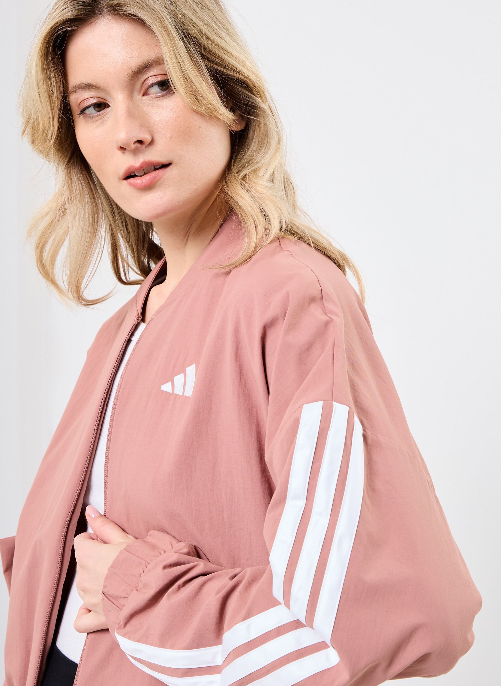 Windbreaker / Windjacken W 3S WV BOMBER damen rosa adidas sportswear Windbreaker / Windjacken W 3S WV BOMBER damen rosa WARCLA/WHITE