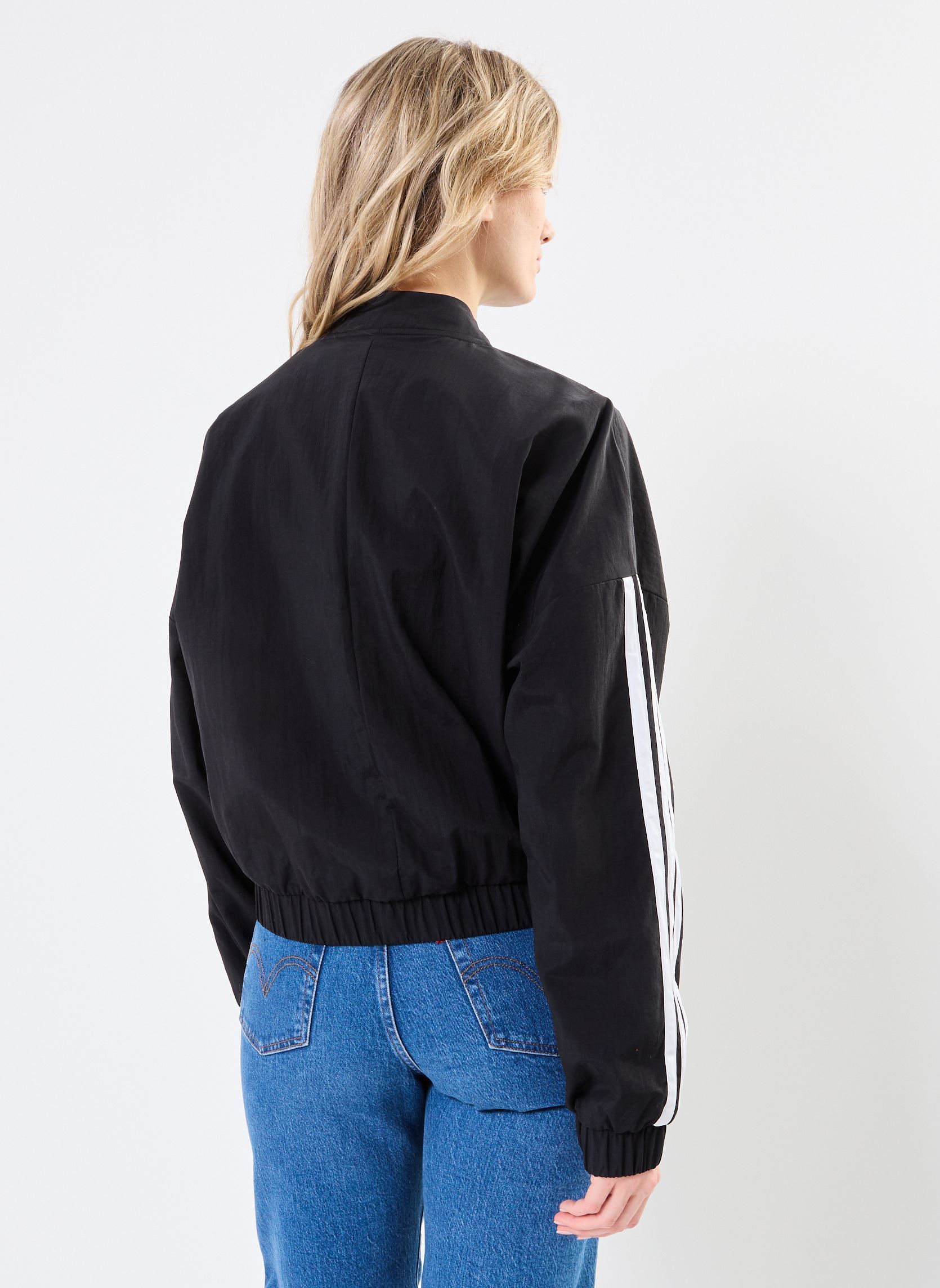 Windbreaker / Windjacken W 3S WV BOMBER damen schwarz adidas sportswear Windbreaker / Windjacken W 3S WV BOMBER damen schwarz Black/white