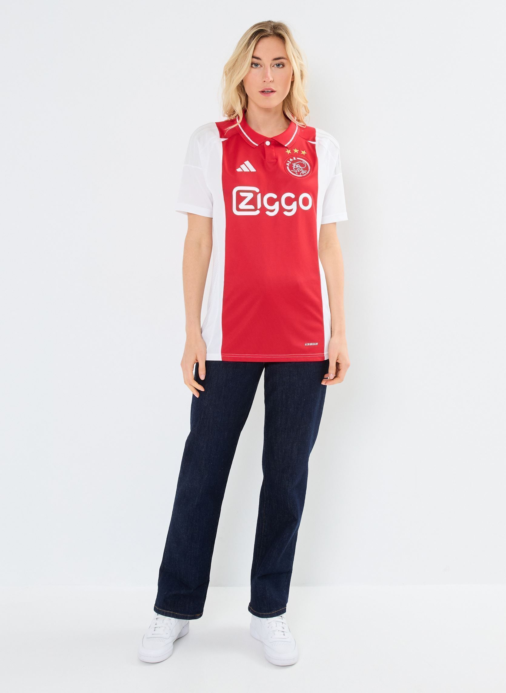 Tee-shirts manches courtes AJAX H JSY blanc adidas sportswear Tee-shirts manches courtes AJAX H JSY blanc White