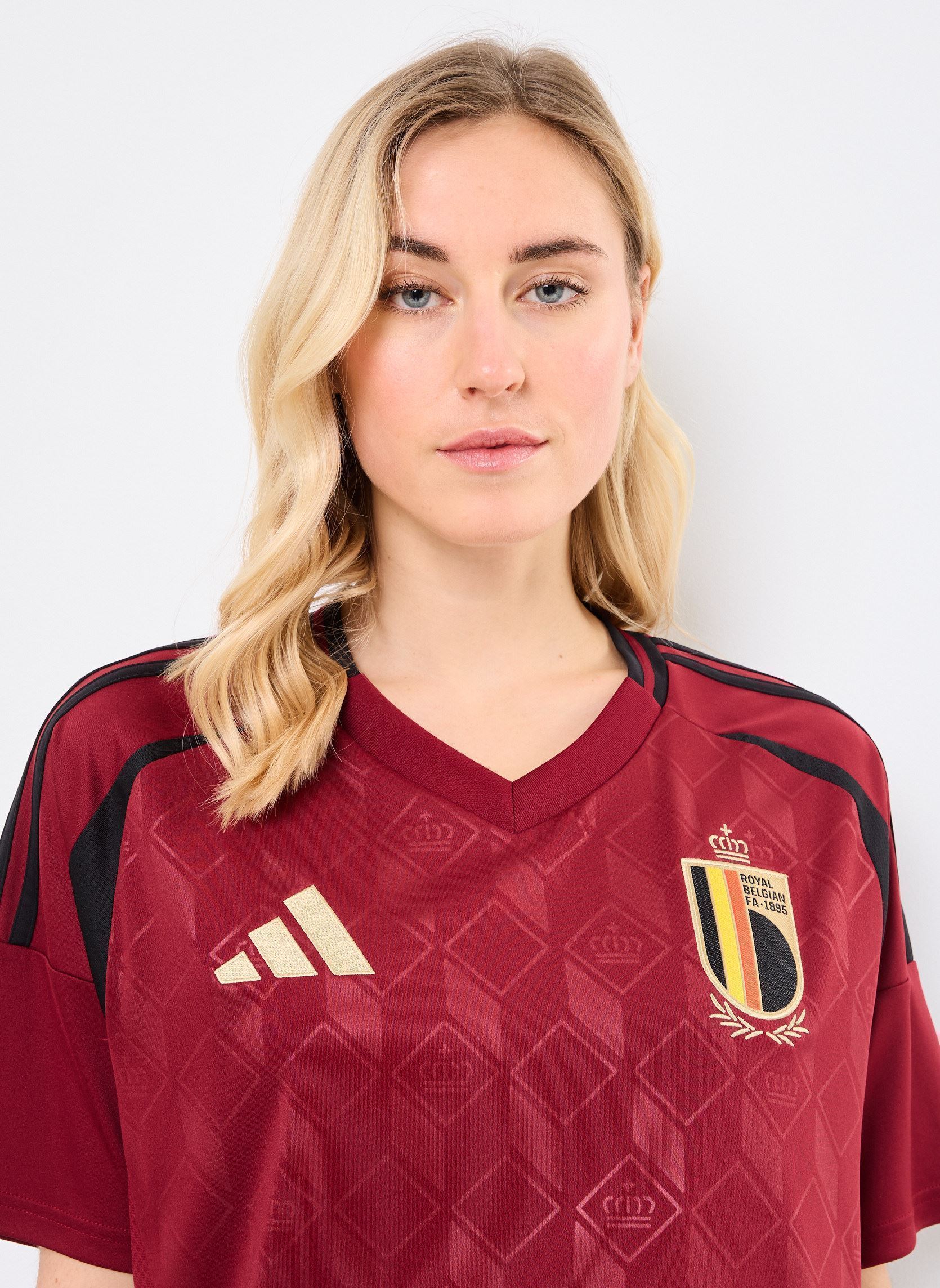 Tee-shirts manches courtes RBFA H JSY M bordeaux adidas sportswear Tee-shirts manches courtes RBFA H JSY M bordeaux TECOBU