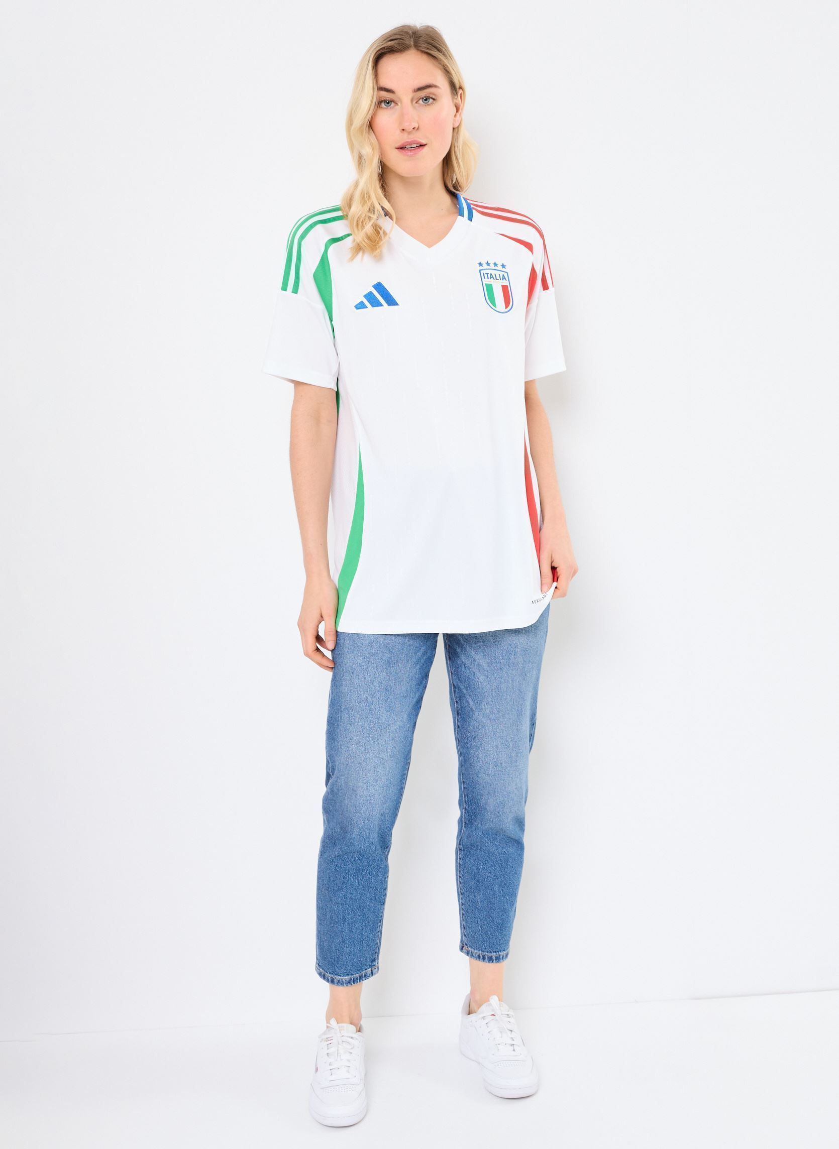 Tee-shirts manches courtes FIGC A JSY blanc adidas sportswear Tee-shirts manches courtes FIGC A JSY blanc White