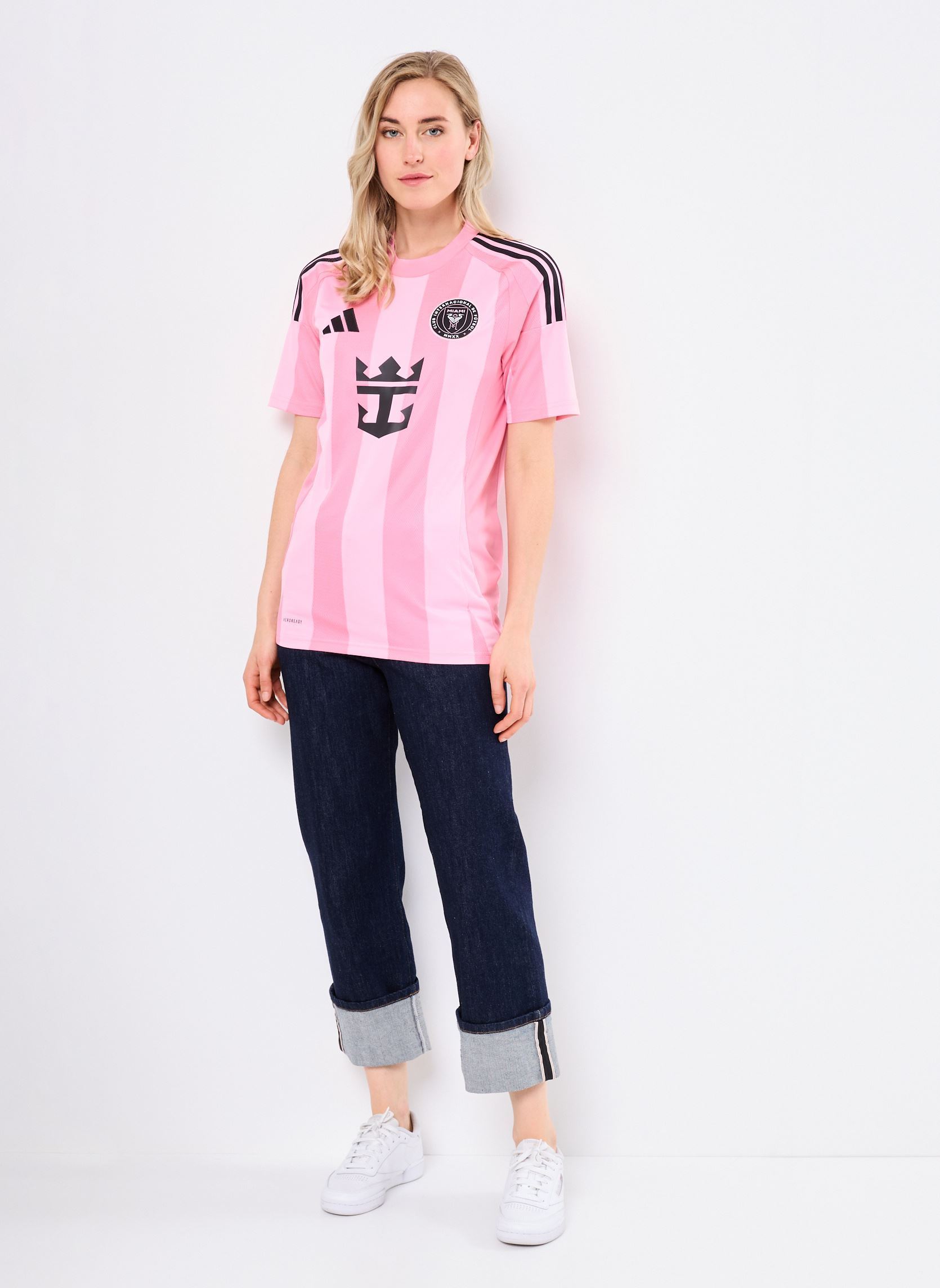 Tee-shirts manches courtes IMCF H JSY rose adidas sportswear Tee-shirts manches courtes IMCF H JSY rose EASPNK