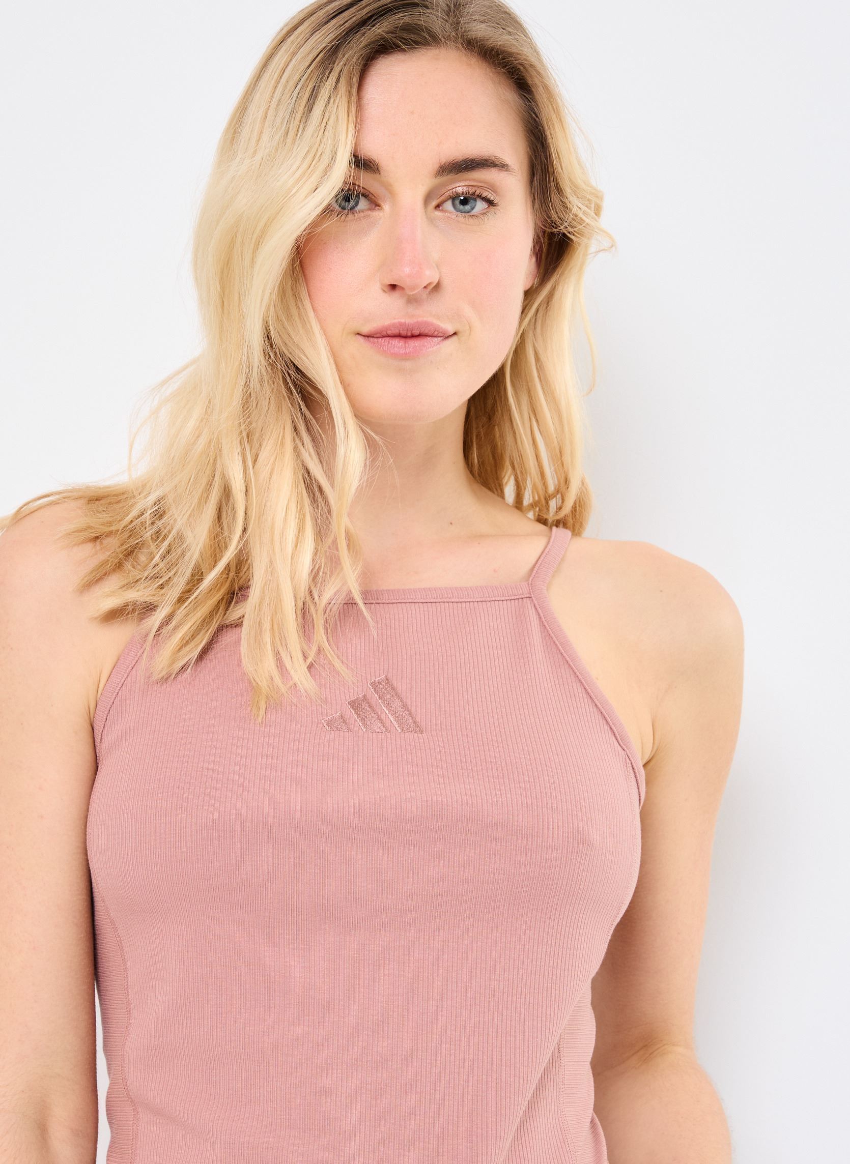 Débardeurs W RIB TOP femme rose adidas sportswear Débardeurs W RIB TOP femme rose WARCLA