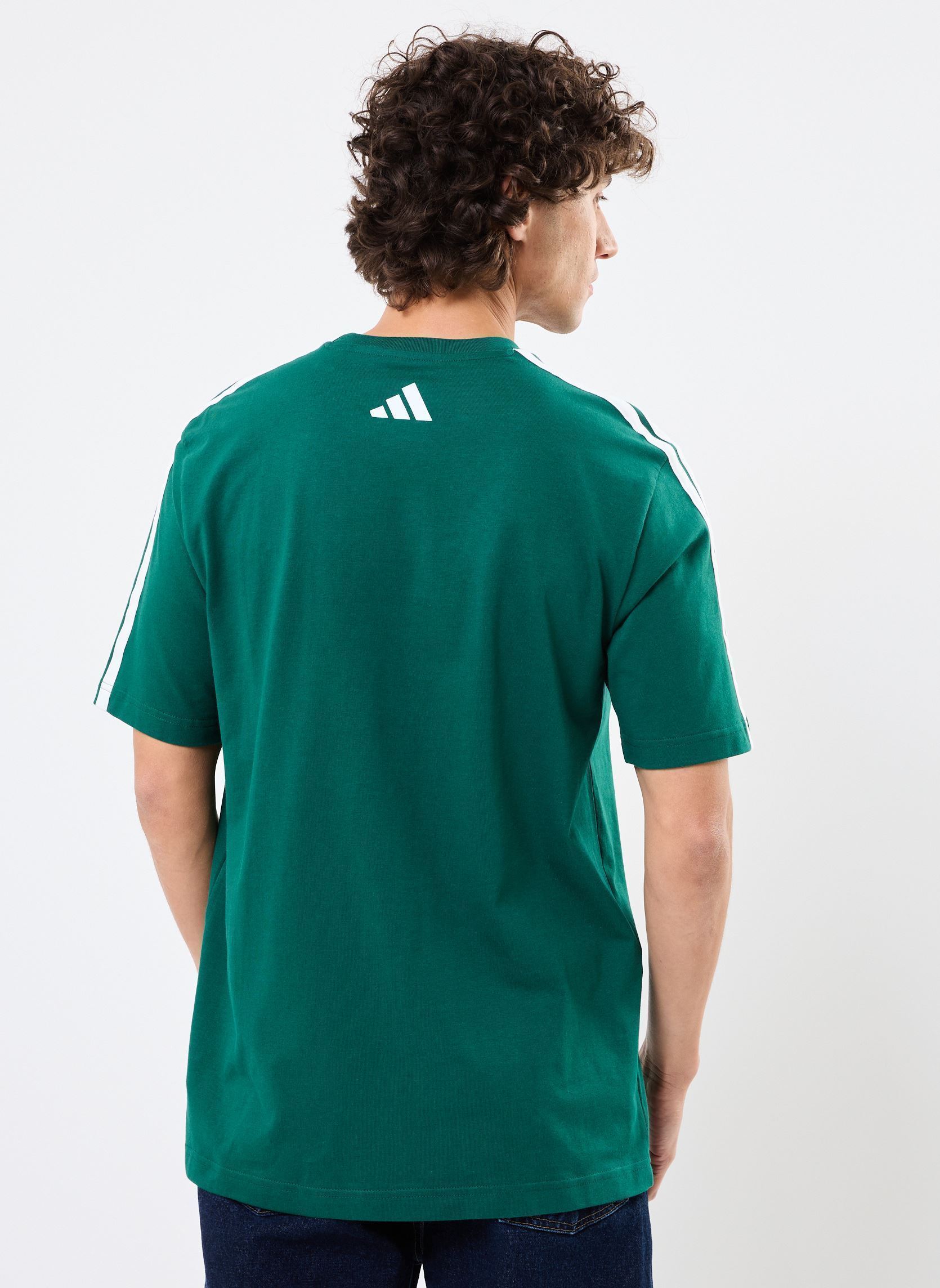 Tee-shirts manches courtes M C COLLEG TEE homme vert adidas sportswear Tee-shirts manches courtes M C COLLEG TEE homme vert Cgreen