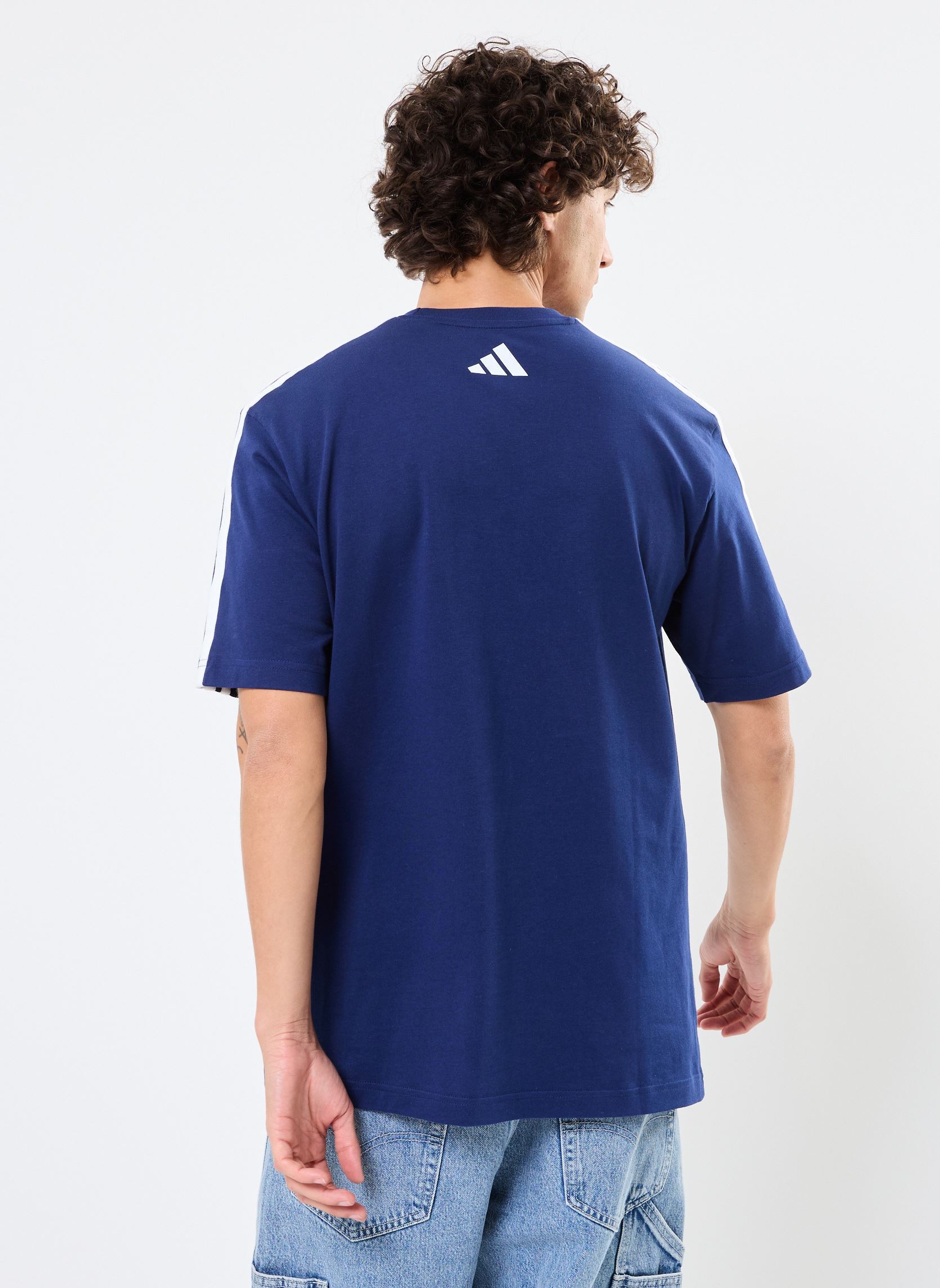 Tee-shirts manches courtes M C COLLEG TEE homme bleu adidas sportswear Tee-shirts manches courtes M C COLLEG TEE homme bleu Dkblue