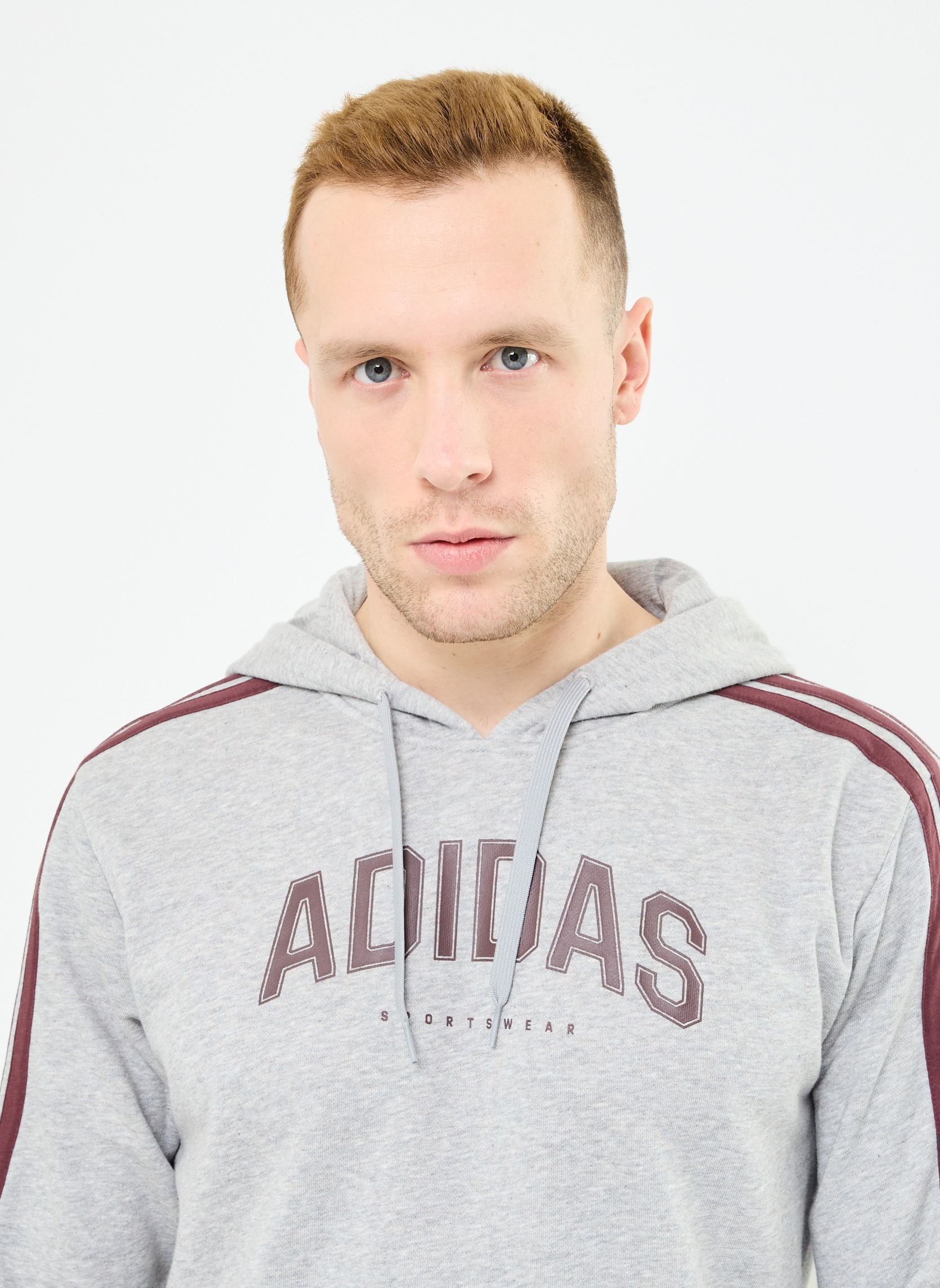 Hoodies M C COLLEG HOOD heren grijs adidas sportswear Hoodies M C COLLEG HOOD heren grijs Mgreyh