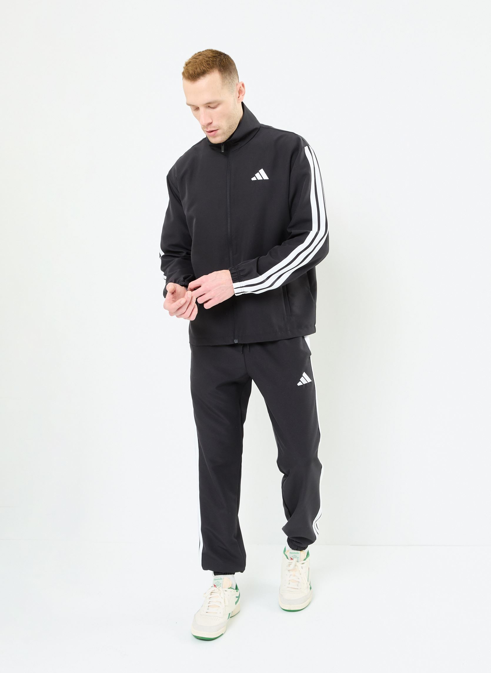 Trainingsanzüge M 3S WV TT TS herren schwarz adidas sportswear Trainingsanzüge M 3S WV TT TS herren schwarz Black