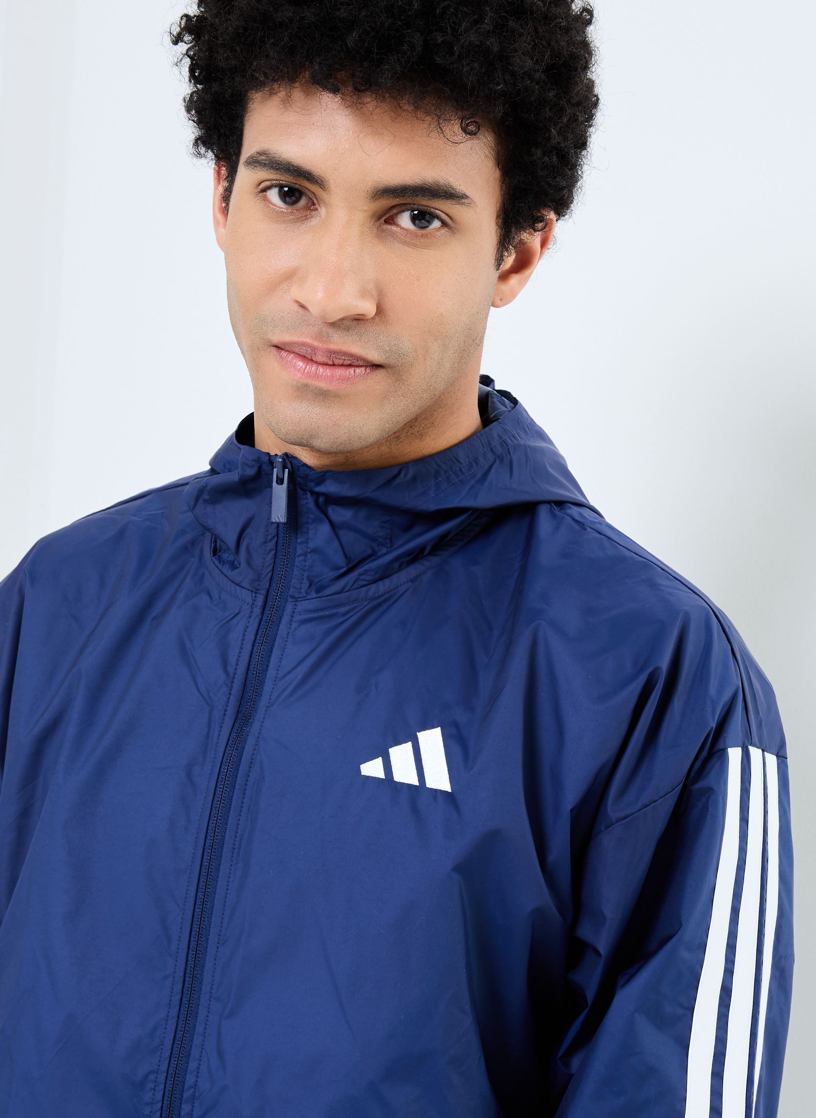 Windbreaker / Windjacken M 3S WB herren blau adidas sportswear Windbreaker / Windjacken M 3S WB herren blau DKBLUE/WHITE