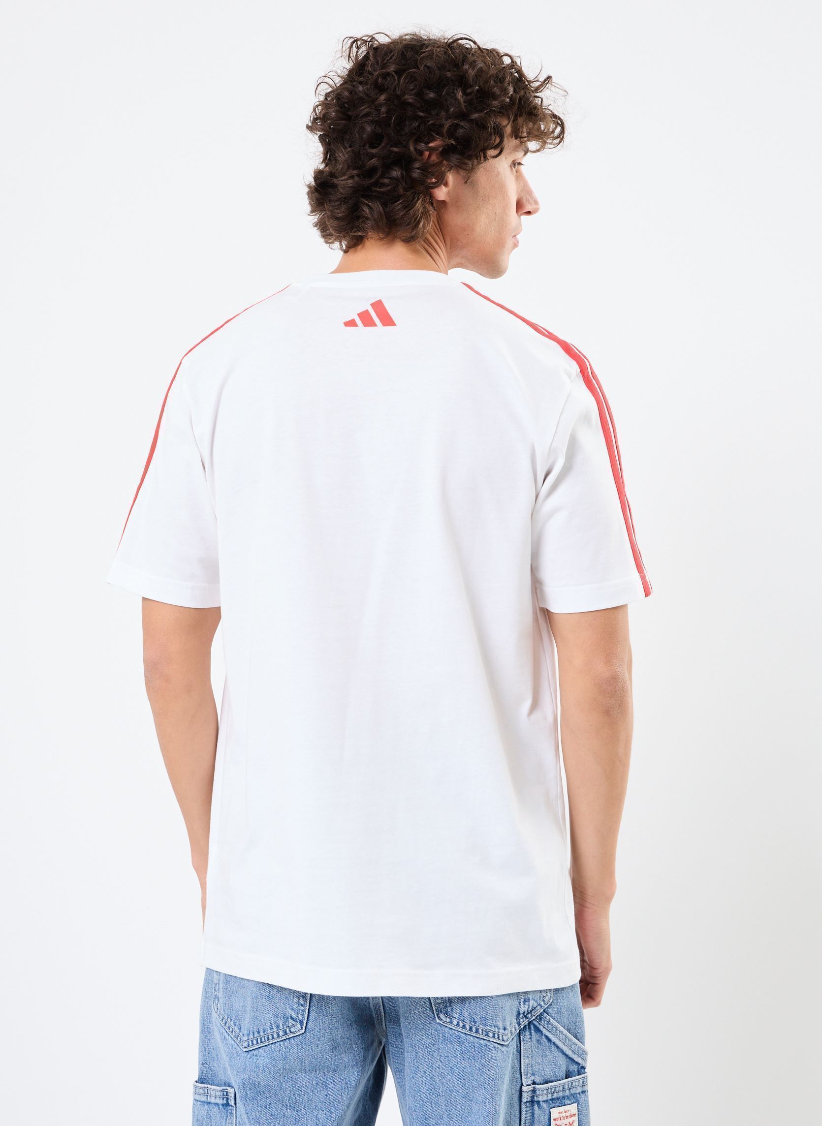 T-shirt a maniche corte M C COLLE PKT T uomo bianco adidas sportswear T-shirt a maniche corte M C COLLE PKT T uomo bianco White