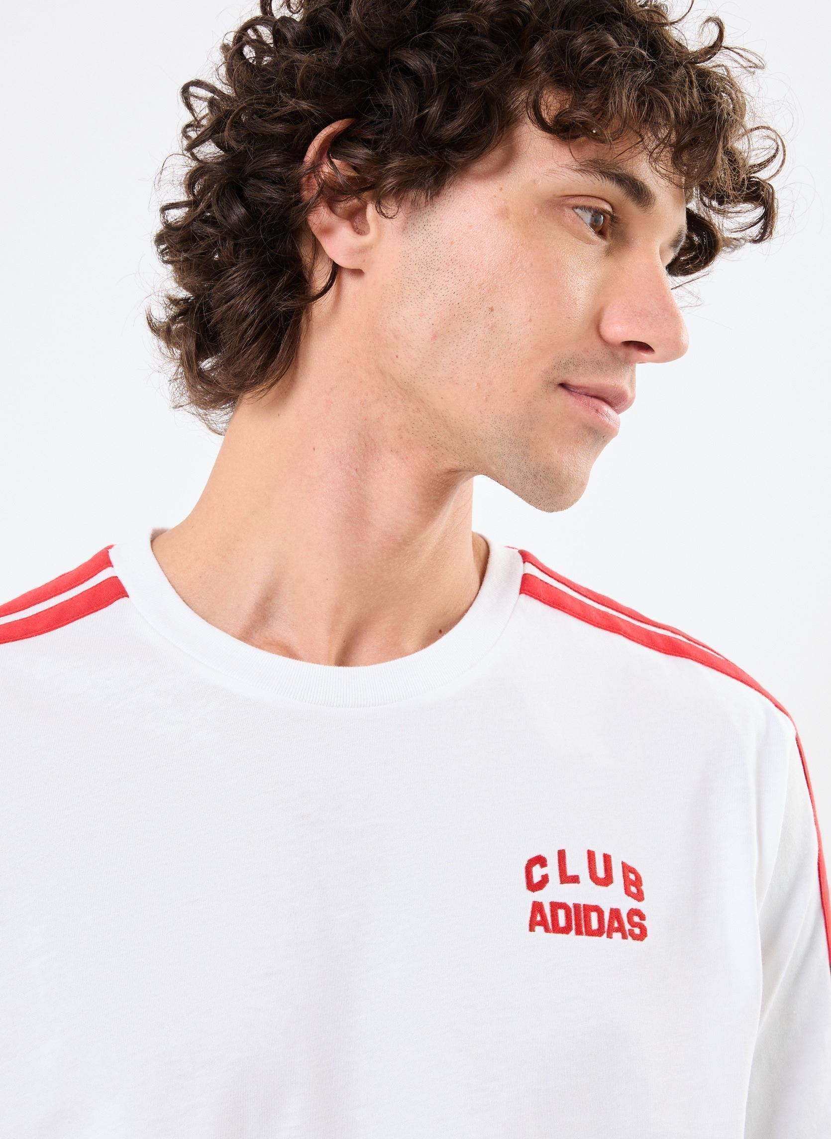 T-shirt a maniche corte M C COLLE PKT T uomo bianco adidas sportswear T-shirt a maniche corte M C COLLE PKT T uomo bianco White