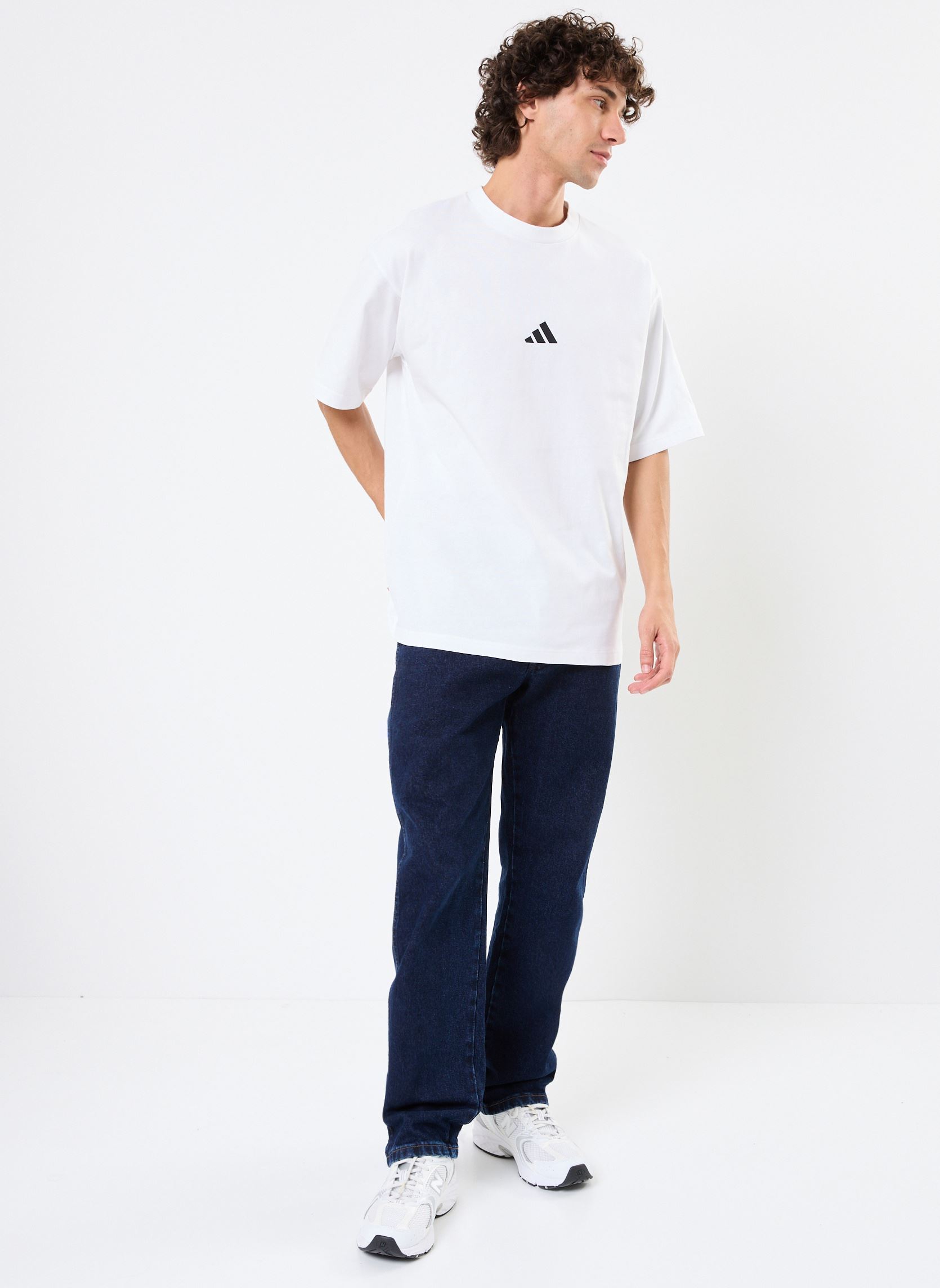Tee-shirts manches courtes M FI SL T homme blanc adidas sportswear Tee-shirts manches courtes M FI SL T homme blanc White