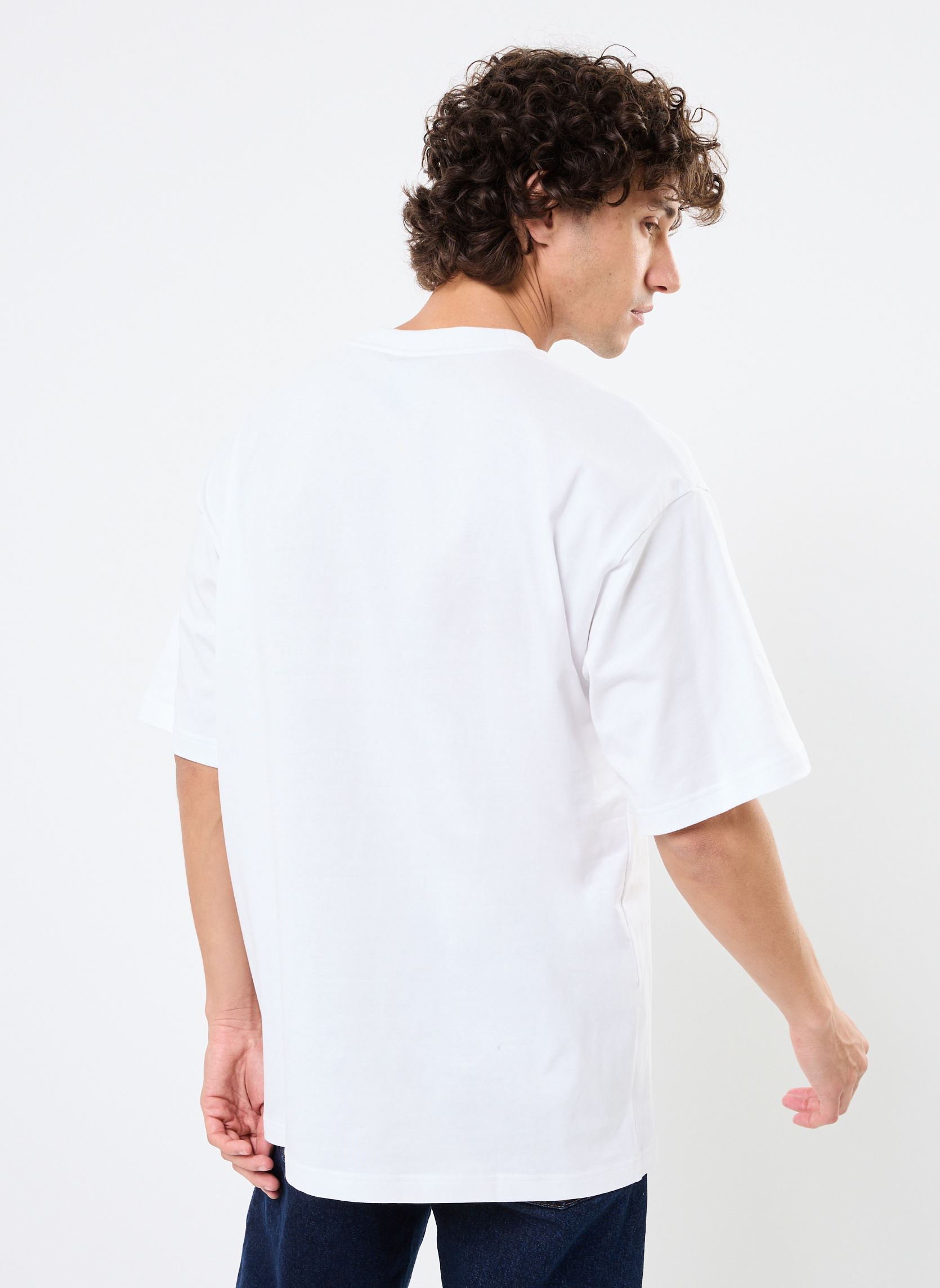 Tee-shirts manches courtes M FI SL T homme blanc adidas sportswear Tee-shirts manches courtes M FI SL T homme blanc White