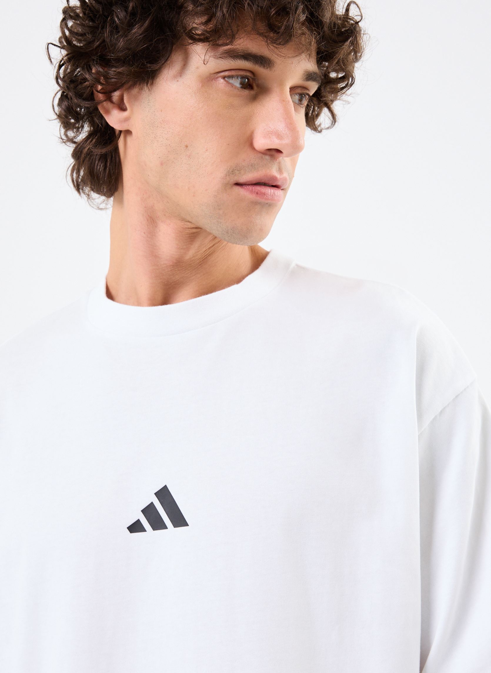 Tee-shirts manches courtes M FI SL T homme blanc adidas sportswear Tee-shirts manches courtes M FI SL T homme blanc White