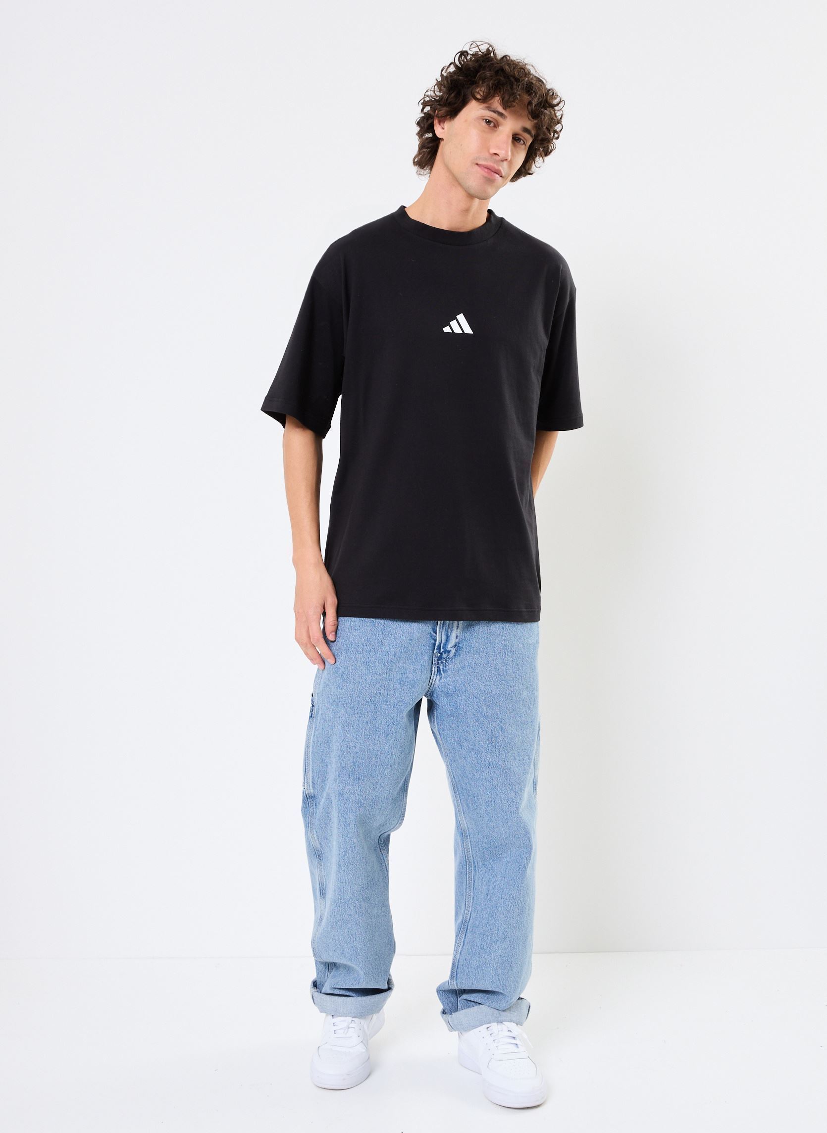 Tee-shirts manches courtes M FI SL T homme noir adidas sportswear Tee-shirts manches courtes M FI SL T homme noir Black