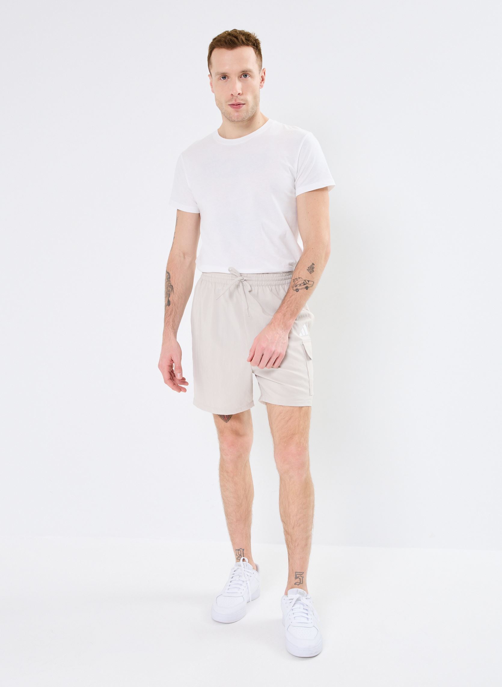 Sportshorts M CARGO CHELSEA heren beige adidas sportswear Sportshorts M CARGO CHELSEA heren beige WONALU/WHITE
