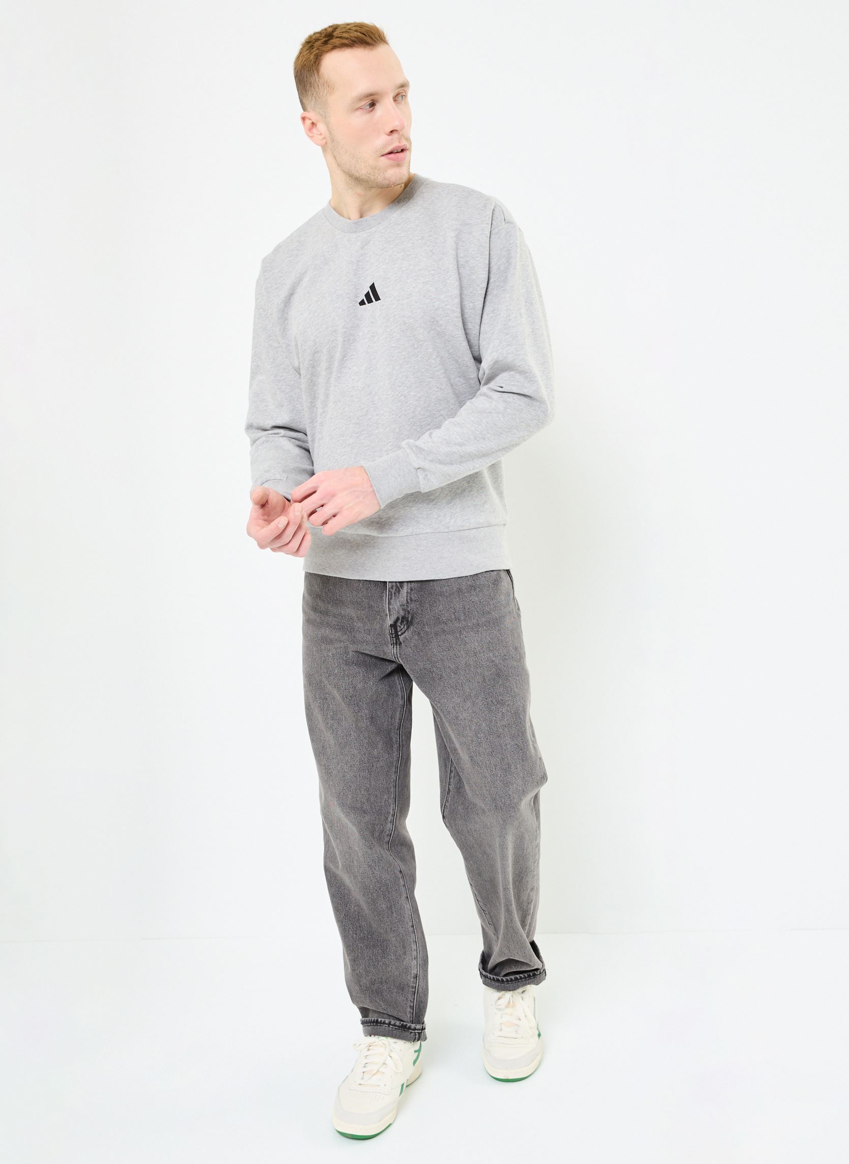 Sweats M FEELCOZY SWT homme gris adidas sportswear Sweats M FEELCOZY SWT homme gris MGREYH/BLACK