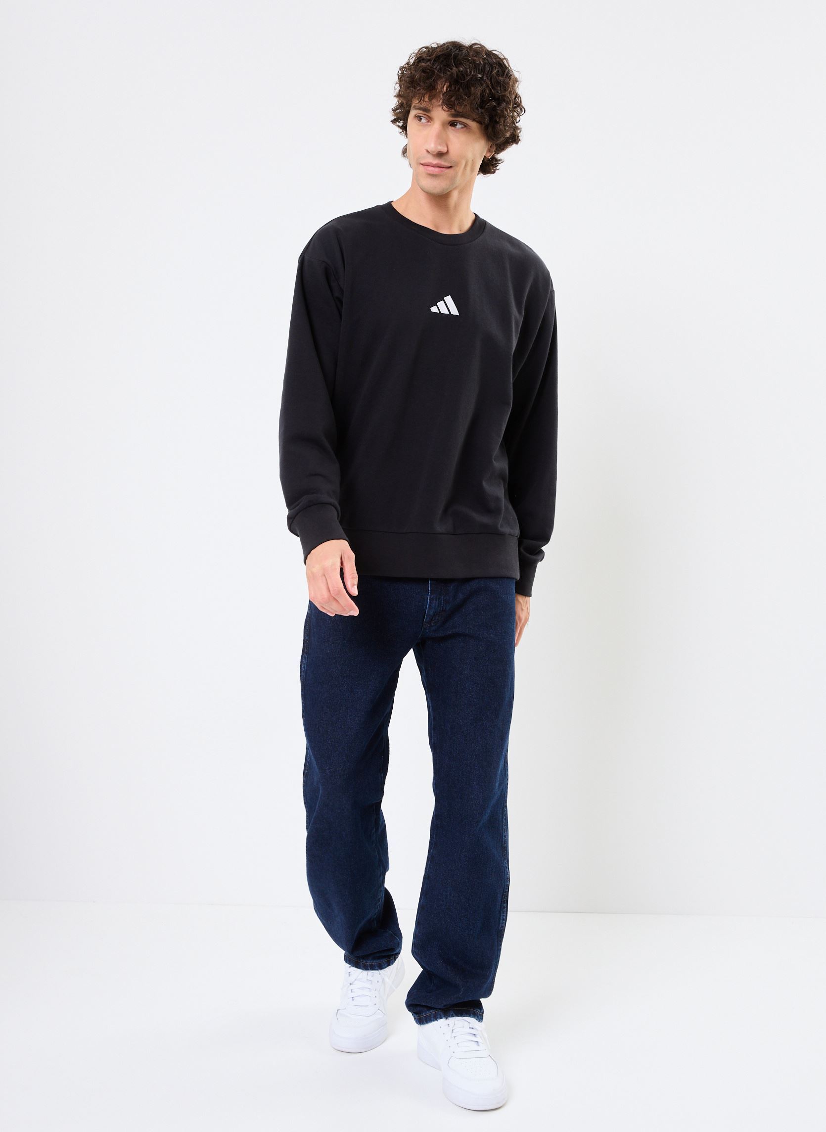 Sweats M FEELCOZY SWT homme noir adidas sportswear Sweats M FEELCOZY SWT homme noir BLACK/WHITE