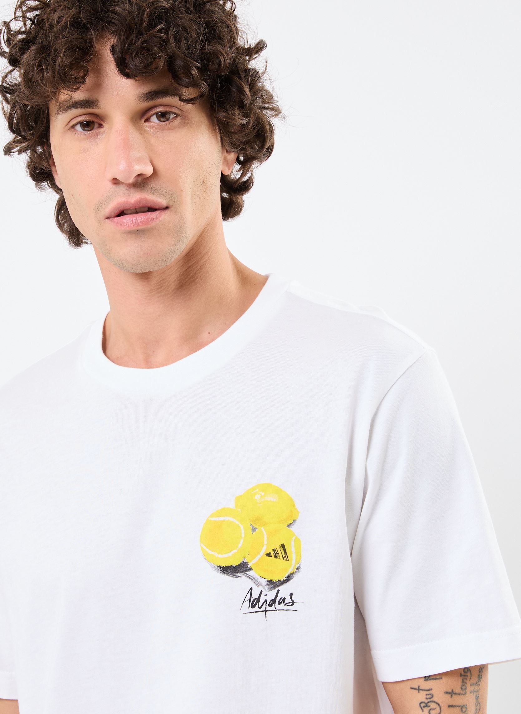Tee-shirts manches courtes M L SL LEMON T homme blanc adidas sportswear Tee-shirts manches courtes M L SL LEMON T homme blanc White