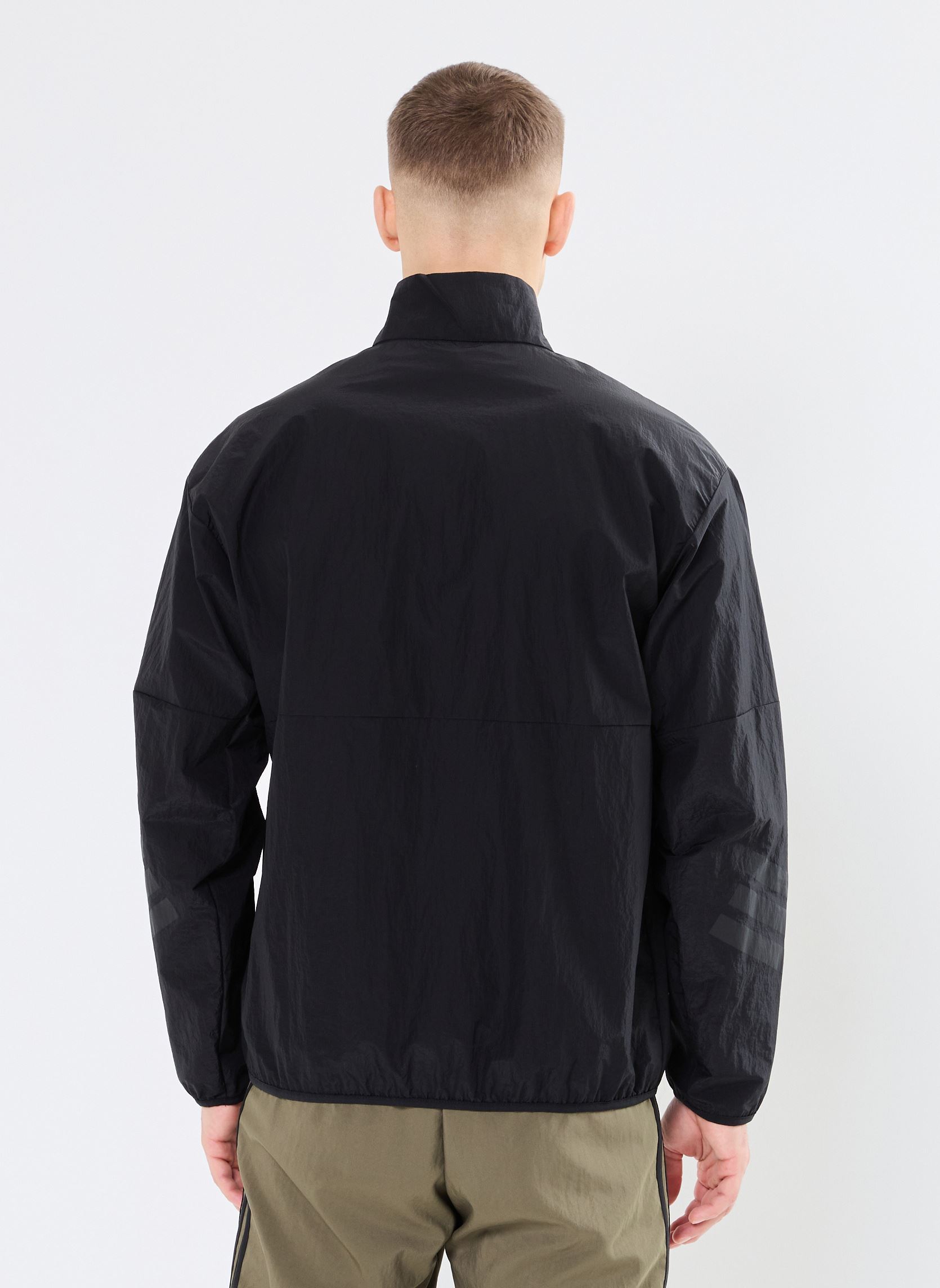 Sweaters met rits M FI WV HZ heren zwart adidas sportswear Sweaters met rits M FI WV HZ heren zwart Black