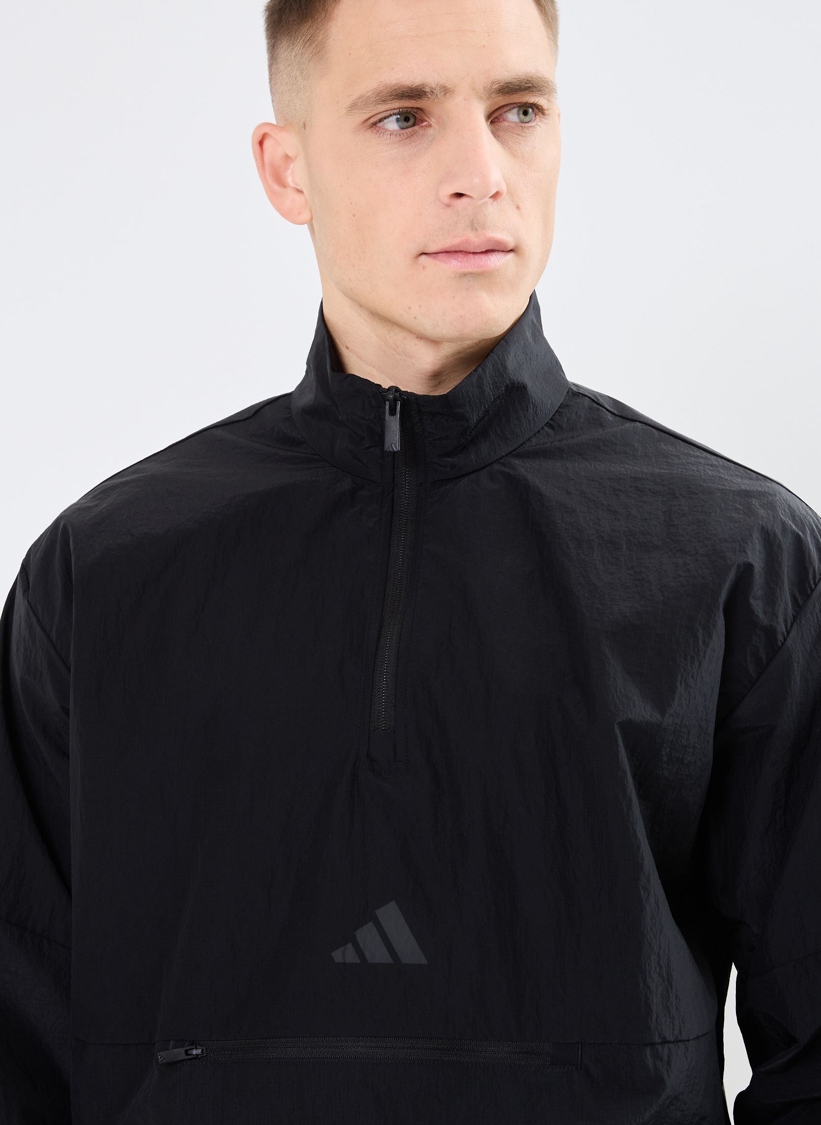 Sweaters met rits M FI WV HZ heren zwart adidas sportswear Sweaters met rits M FI WV HZ heren zwart Black