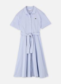 Robes longues Robe longue Lacoste EF9621 femme bleu