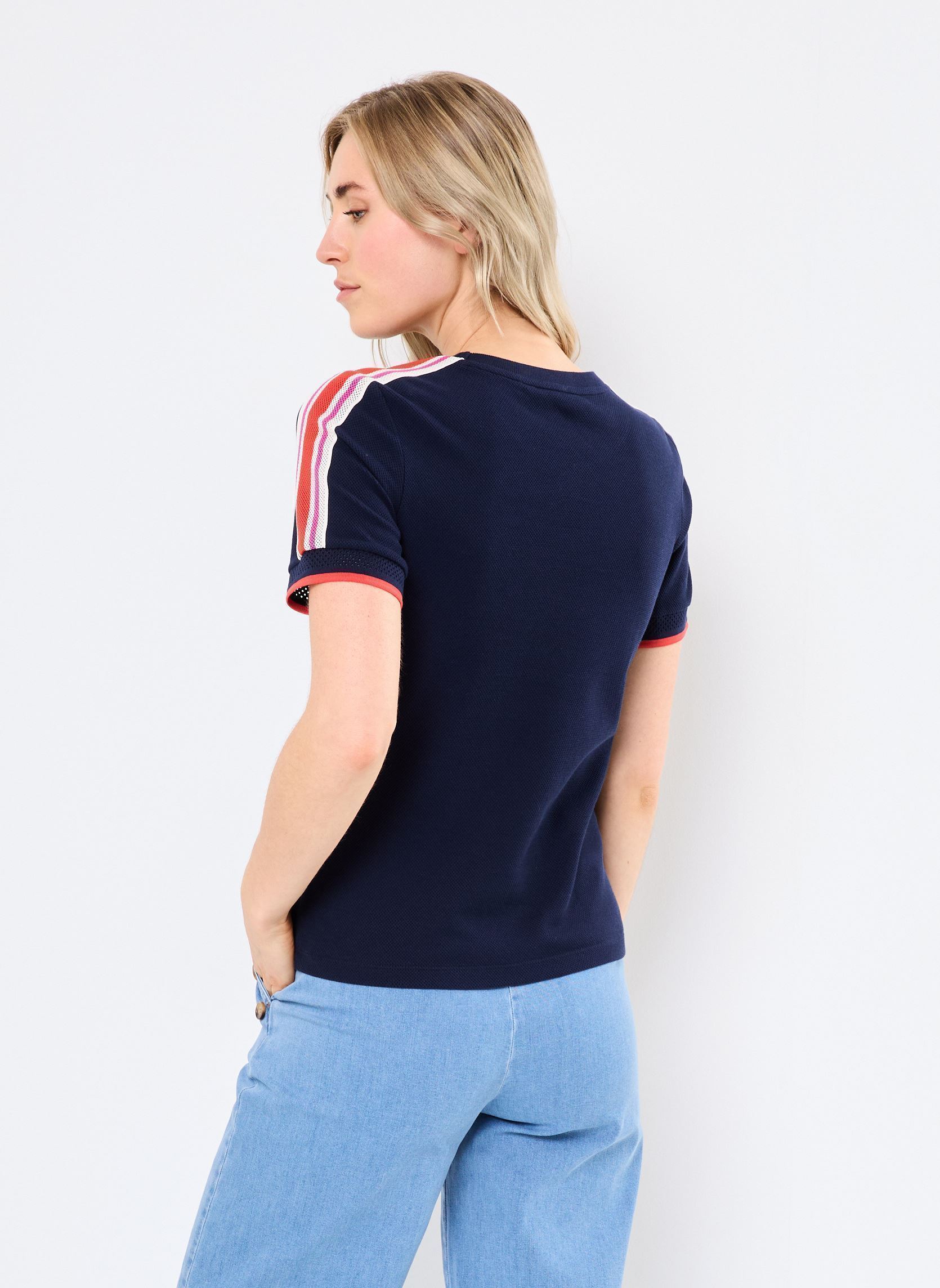 Tee-shirts manches courtes Tee-shirt Lacoste TF9630 femme bleu Lacoste Tee-shirts manches courtes Tee-shirt Lacoste TF9630 femme bleu MARINE