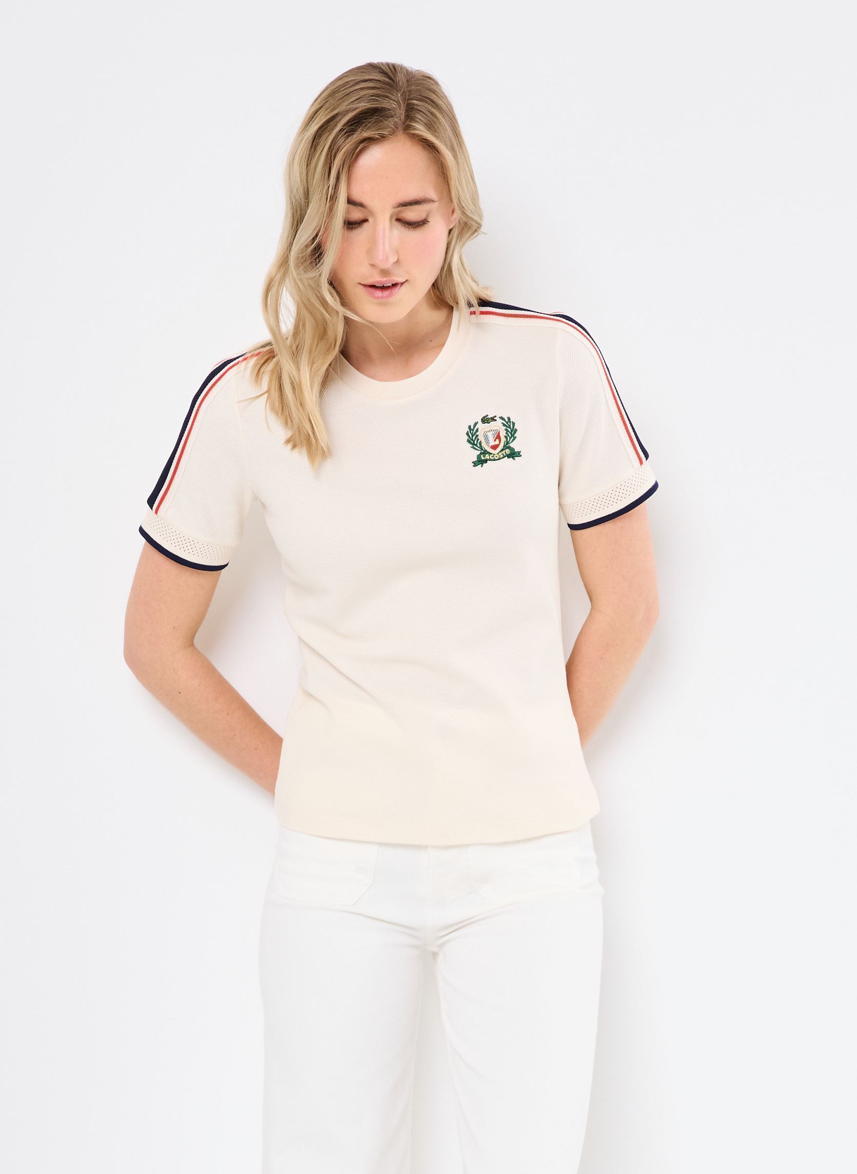 Vêtements Lacoste Tee shirt Lacoste TF9630 pour Accessoires - vue 2