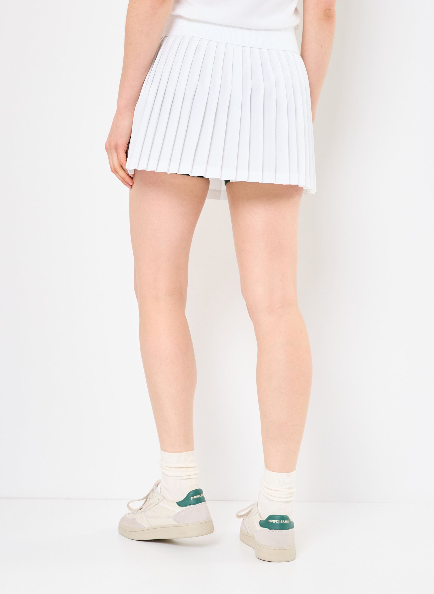 Jupes courtes Jupe Lacoste JF8594 femme blanc Lacoste Jupes courtes Jupe Lacoste JF8594 femme blanc BLANC/VERT