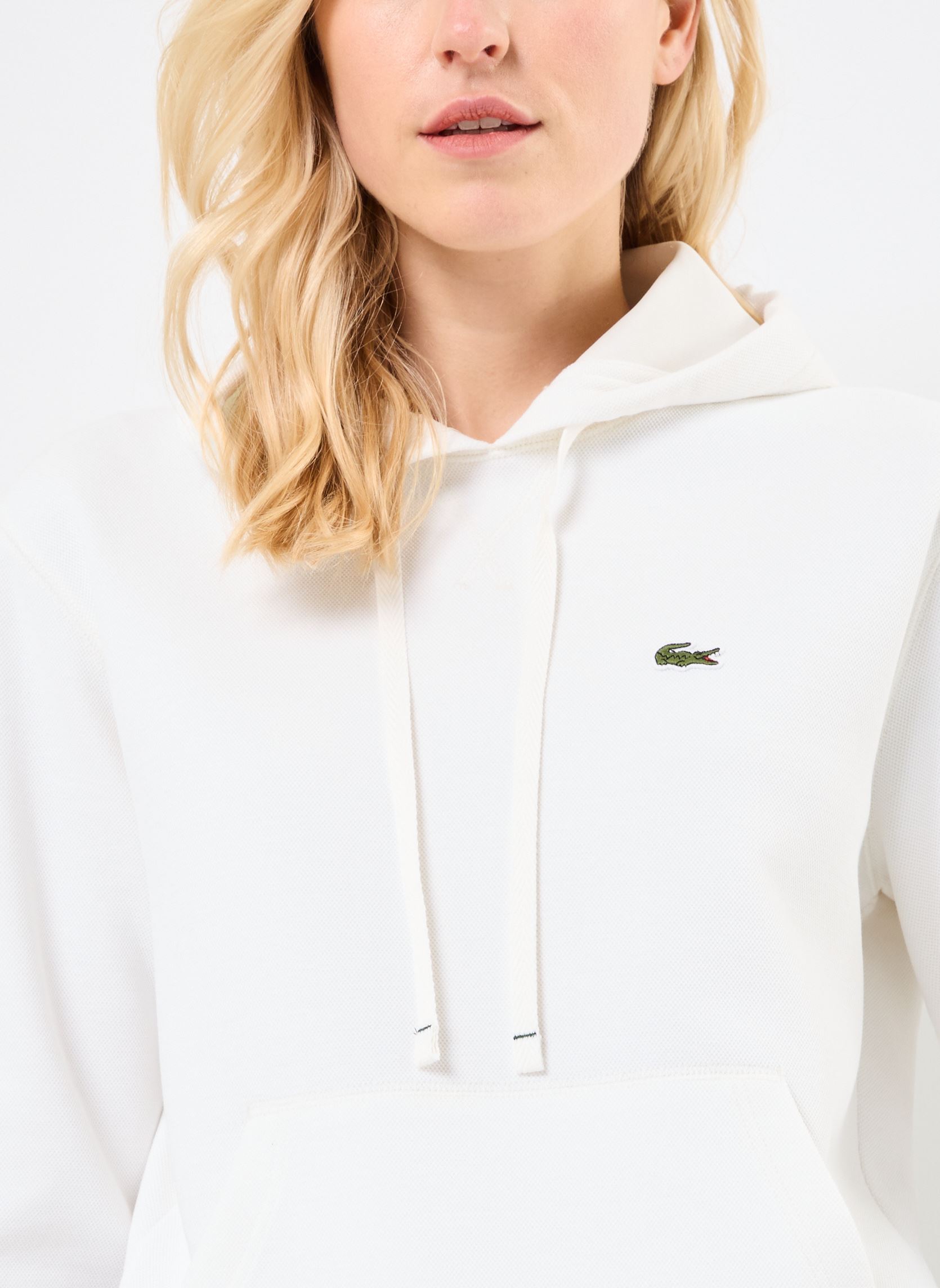 Kapuzenpullover Hoodie Lacoste SF8346 damen weiß Lacoste Kapuzenpullover Hoodie Lacoste SF8346 damen weiß FARINE
