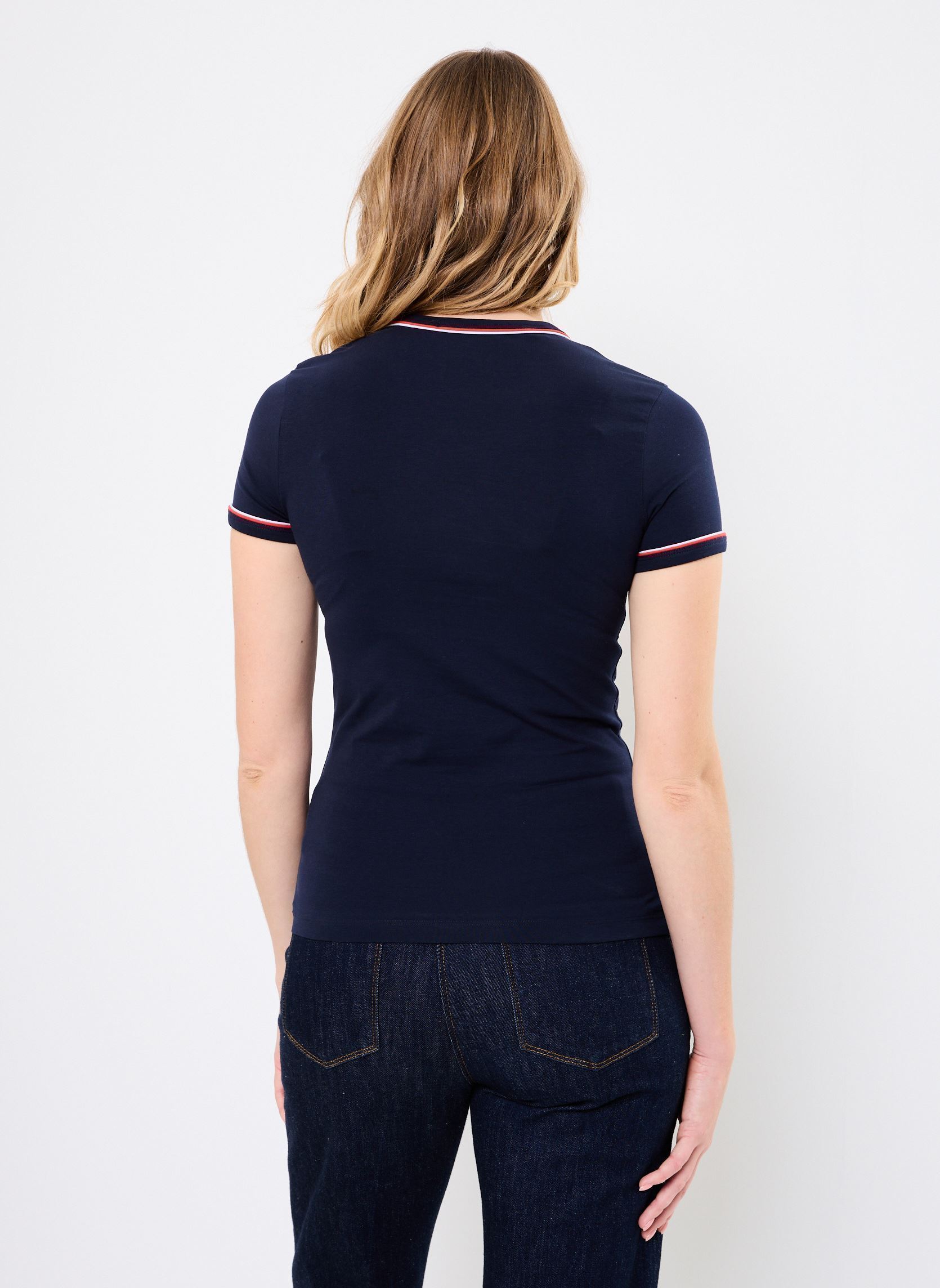 T-shirt a maniche corte Tee-shirt & turtle neck shirt donna blu Lacoste T-shirt a maniche corte Tee-shirt & turtle neck shirt donna blu MARINE/RUISSEAU-GRENADINE
