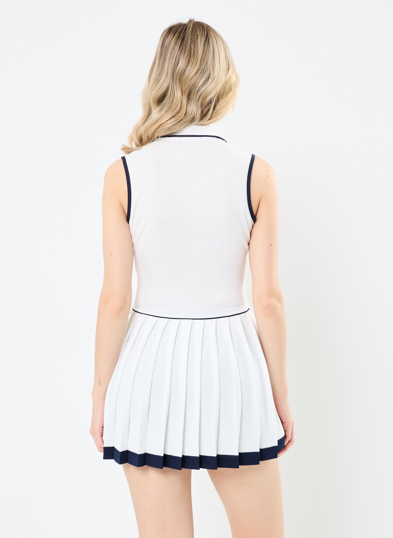Kleider Robe polo ensemble Lacoste EF8582 damen weiß Lacoste Kleider Robe polo ensemble Lacoste EF8582 damen weiß FARINE/MARINE-MARINE