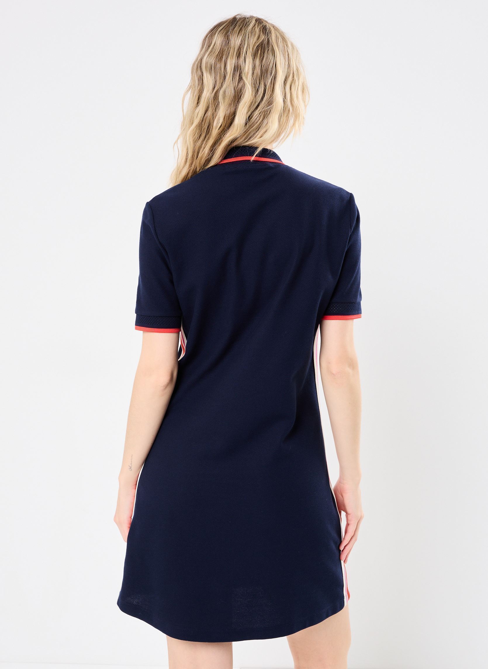 Robes Robe polo Lacoste EF9566 femme bleu Lacoste Robes Robe polo Lacoste EF9566 femme bleu MARINE