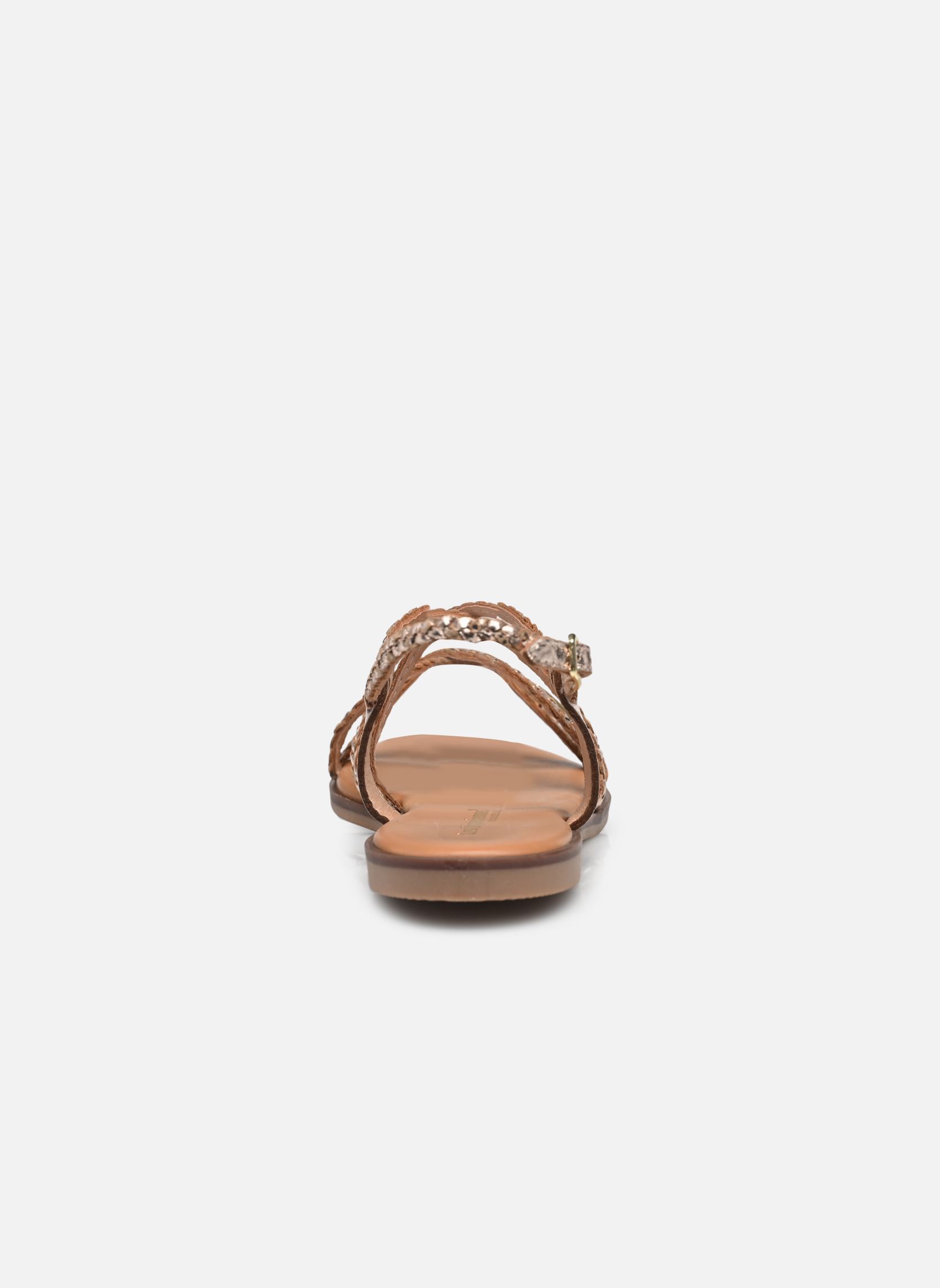 Platte sandalen HALFY dames goud en brons Les Tropéziennes par M Belarbi Platte sandalen HALFY dames goud en brons Or