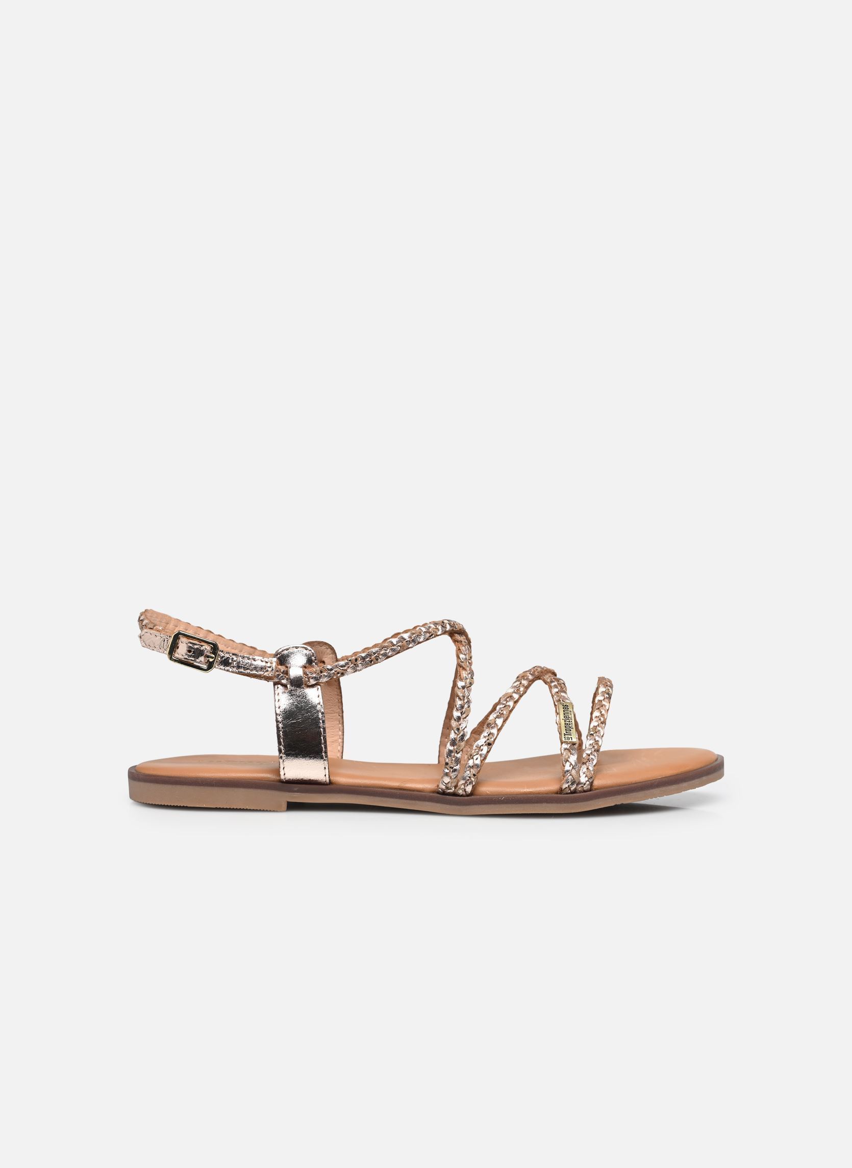 Platte sandalen HALFY dames goud en brons Les Tropéziennes par M Belarbi Platte sandalen HALFY dames goud en brons Or