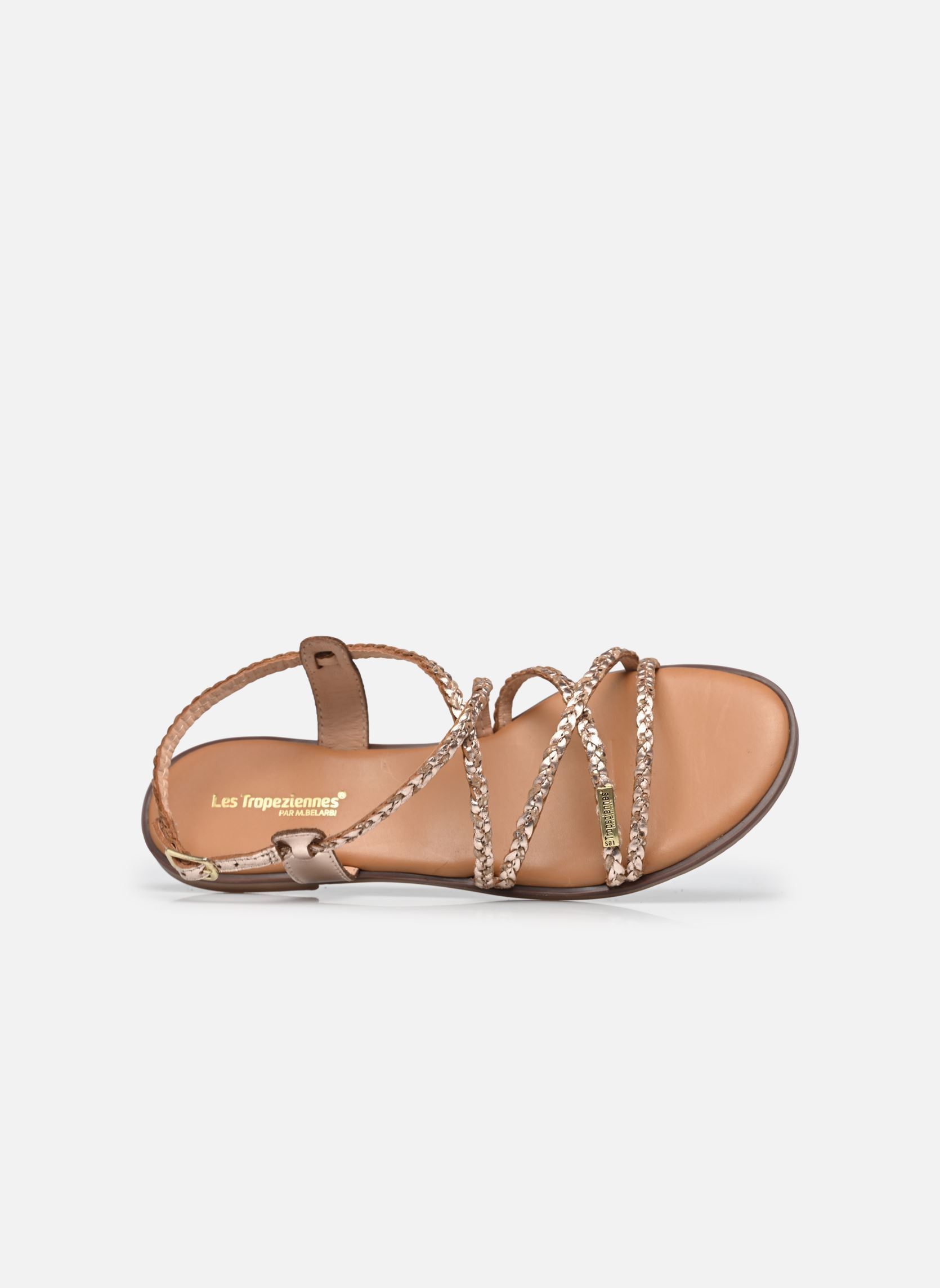 Platte sandalen HALFY dames goud en brons Les Tropéziennes par M Belarbi Platte sandalen HALFY dames goud en brons Or